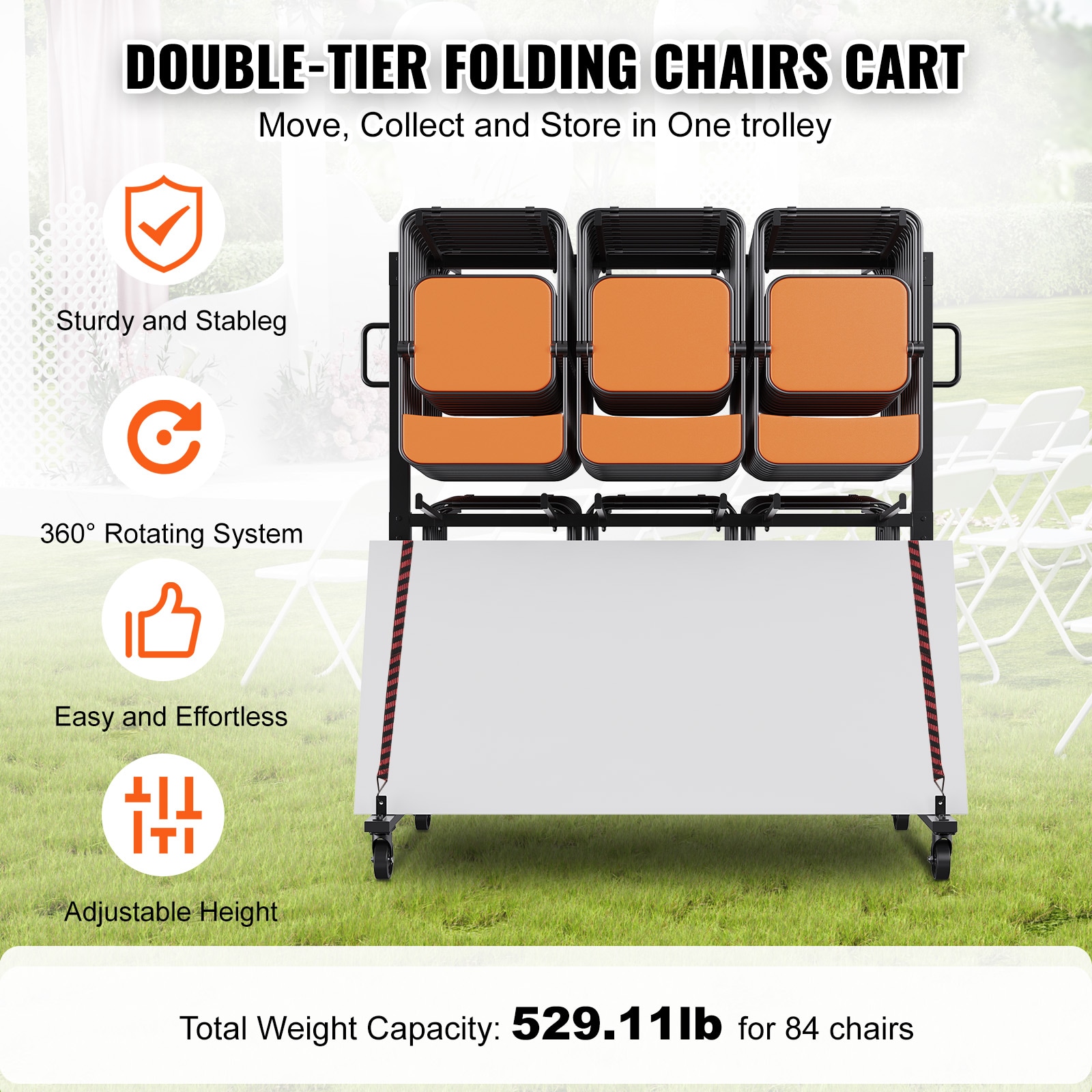 VEVOR ZYTC723472YCUPHARV0 Dump-Cart - View #3
