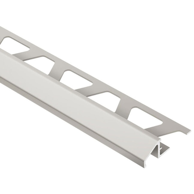 Schluter Systems Reno-U 0.375-in W x 98.5-in L Satin Nickel Aluminum Tile Edge Trim Schluter Systems Reno-U 0.375-in W x 98.5-in L Satin Nickel Aluminum Tile Edge Trim