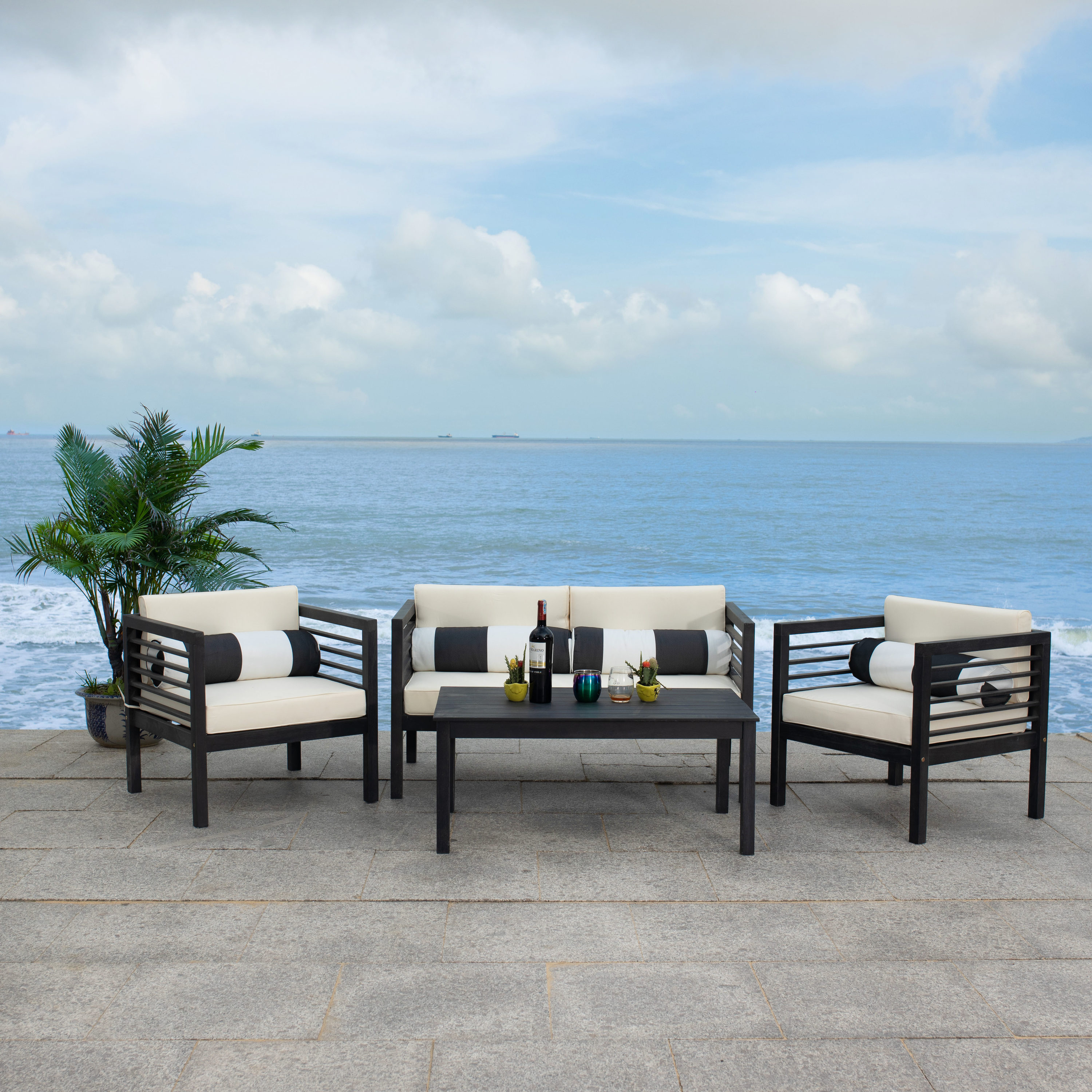 Safavieh PAT7033G Patio-Conversation-Sets - View #3