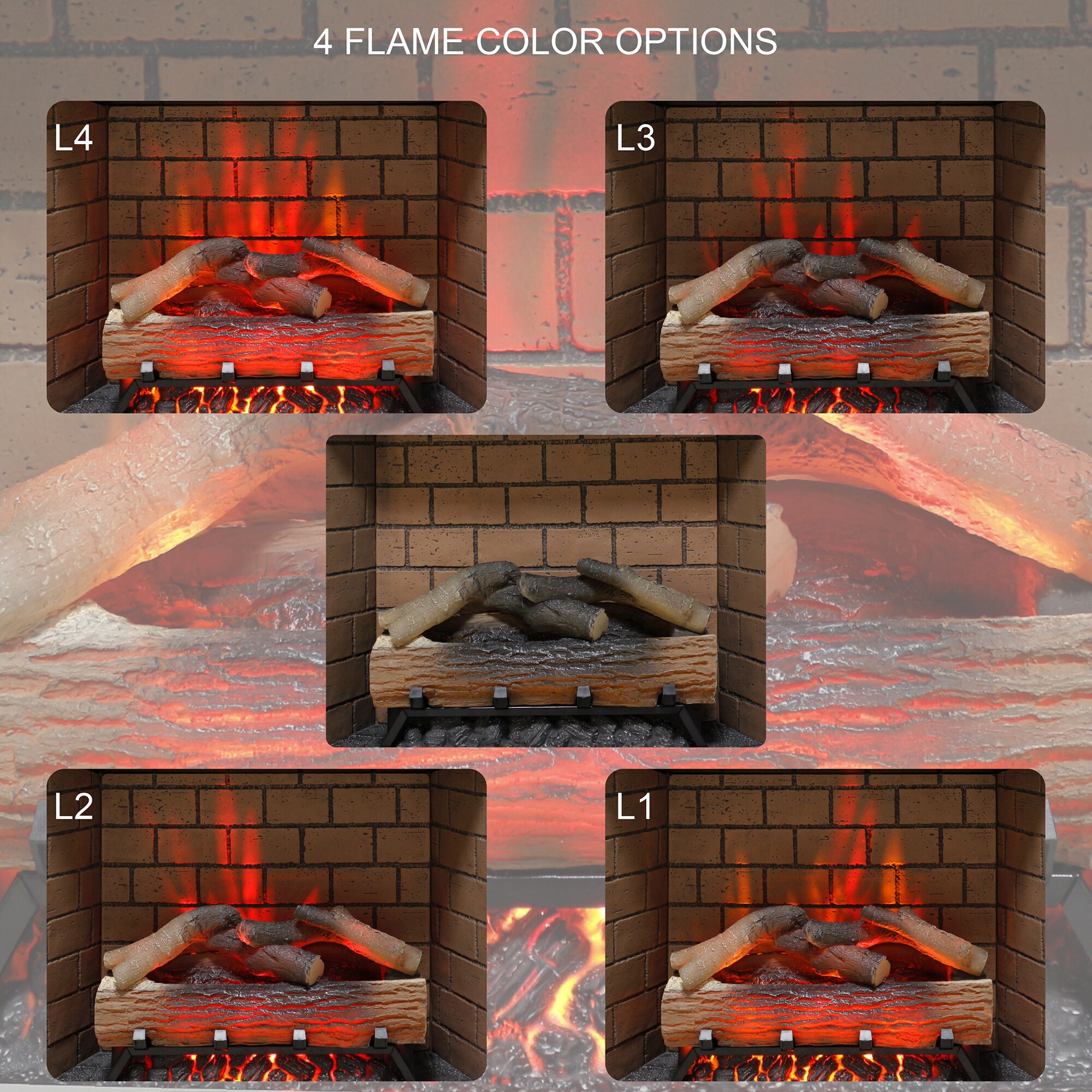 SINOFURN SYC070020GY Electric-Fireplace-Fireboxes - View #11