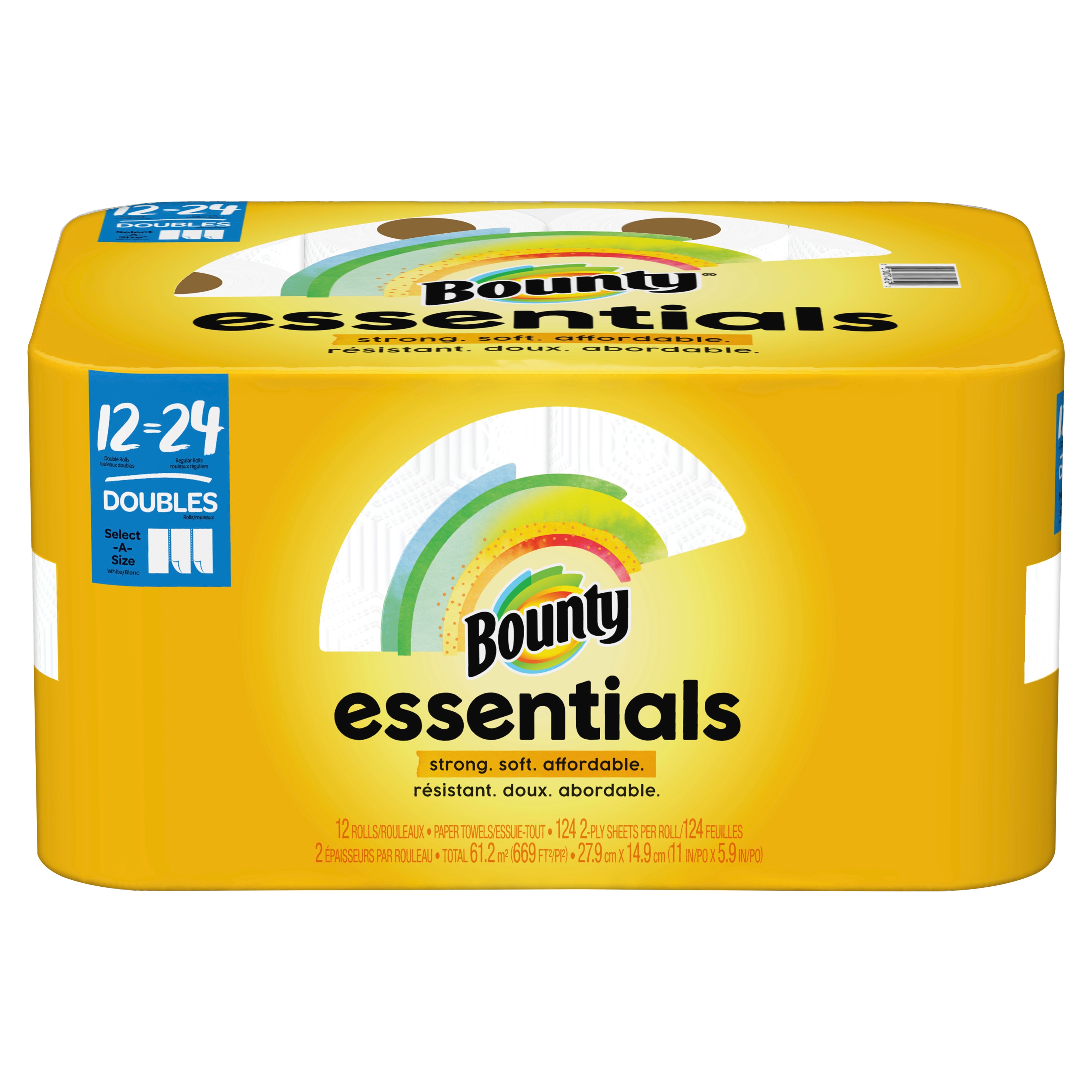 Bounty Essentials Select-A-Size Double-Roll 12-Count Paper Towels