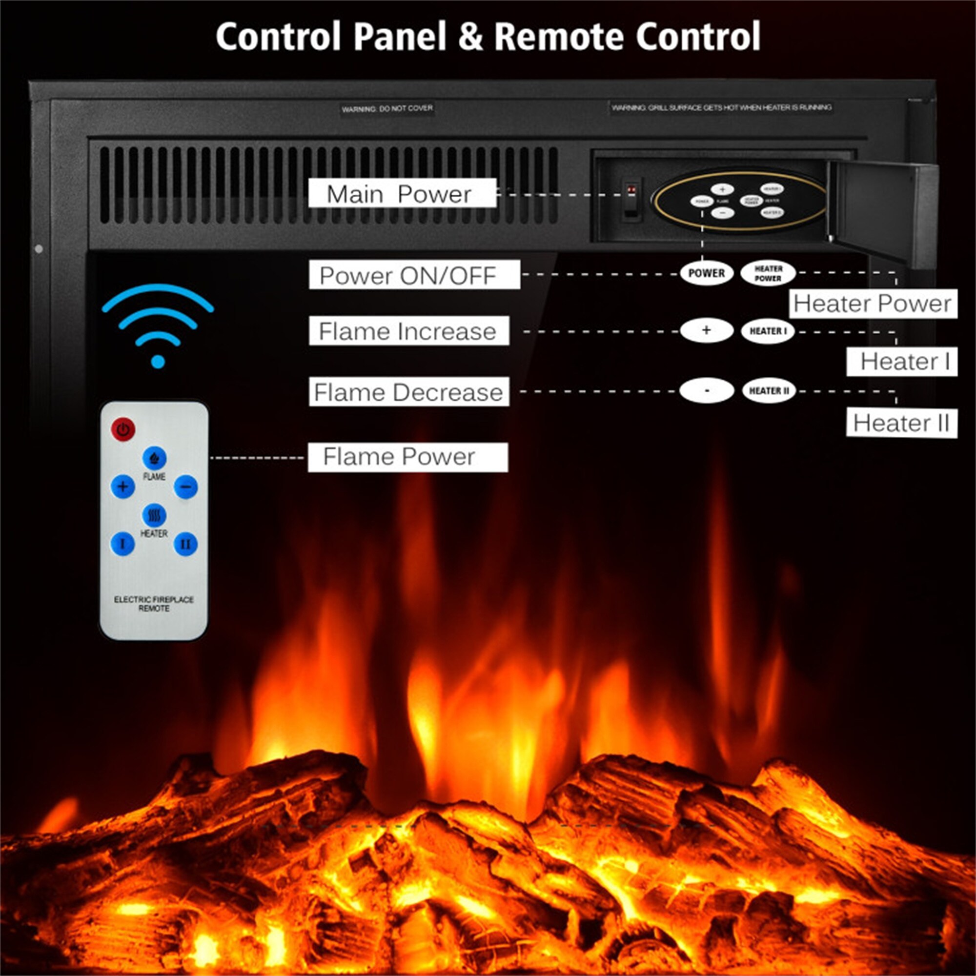 BABOOM BOM-13378-OR Electric-Fireplace-Fireboxes - View #4