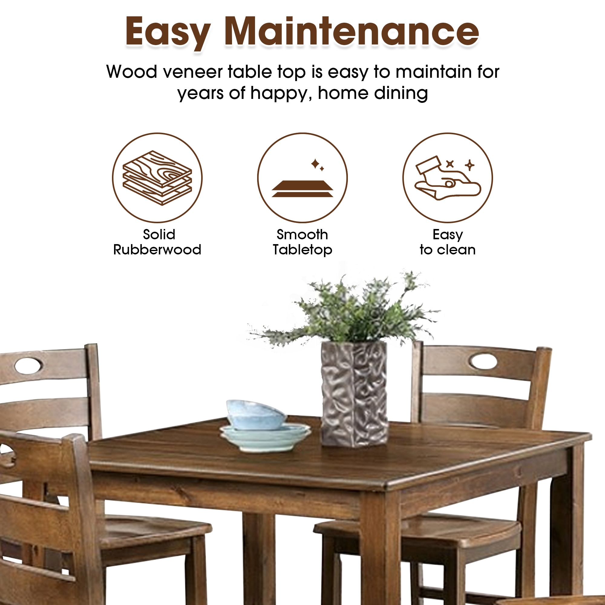 IHOMEadore MDFM3419WN-PT-5PK Dining-Sets - View #3