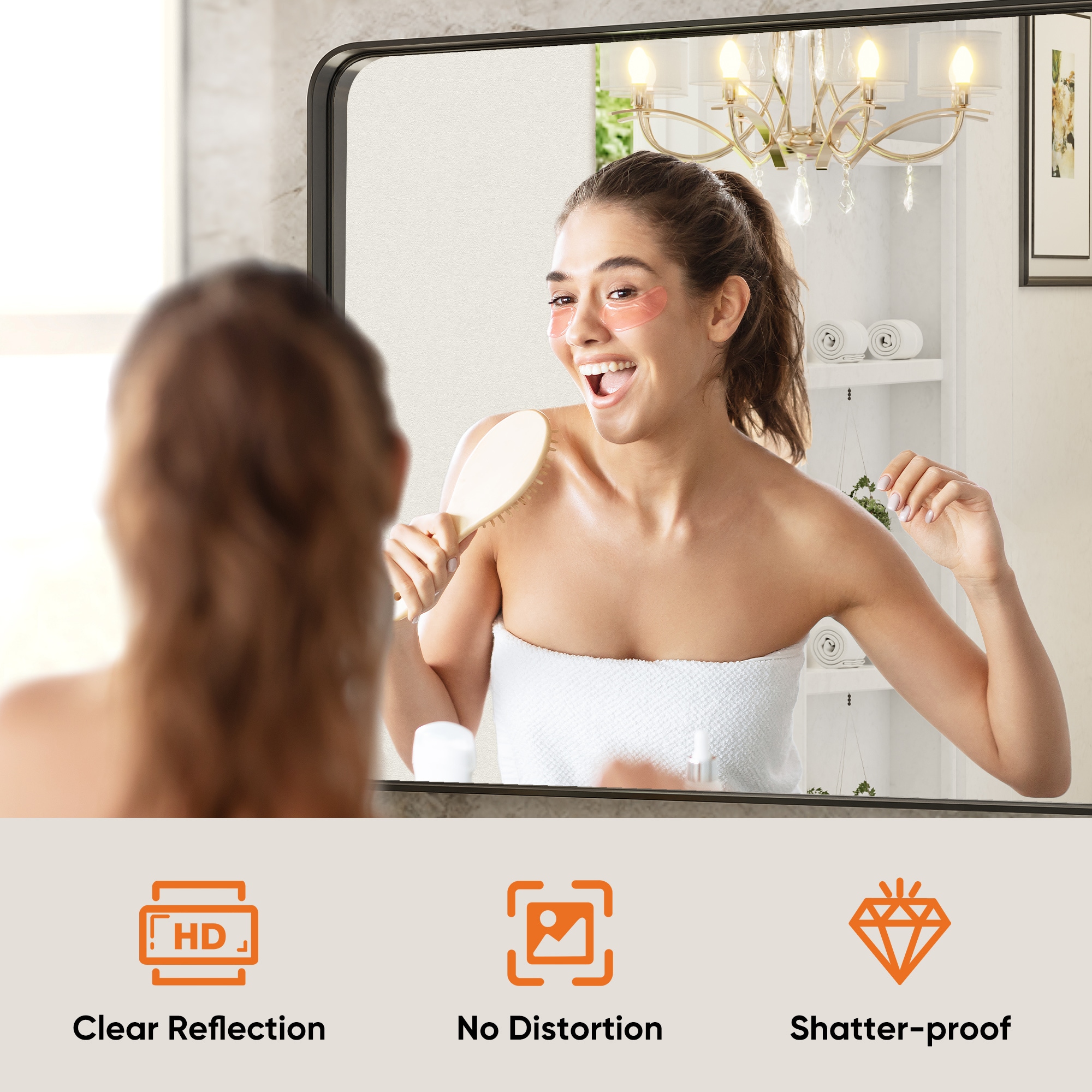 ExBrite QTBM2424KSEU1 Framed-Bath-Mirrors - View #2