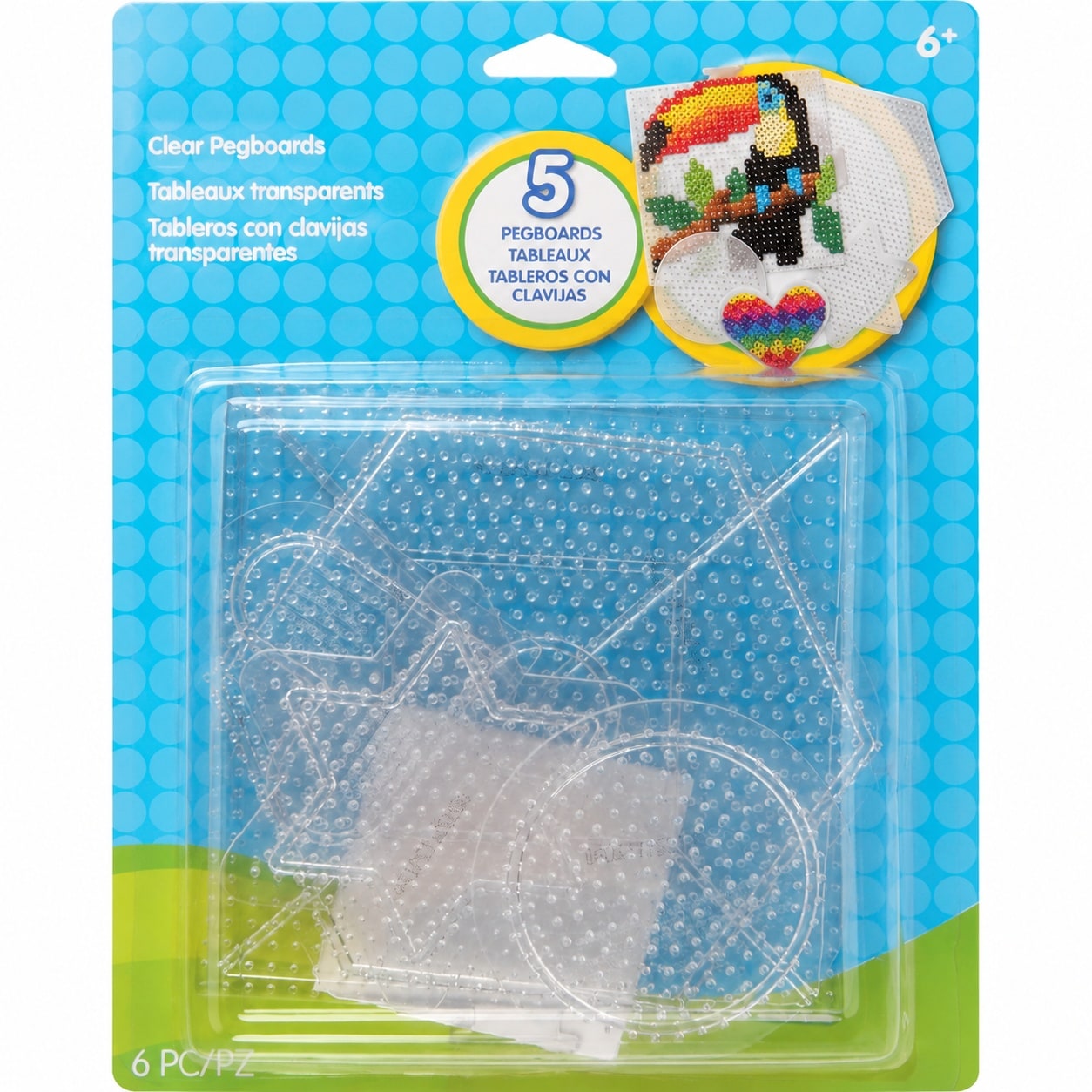 KIWDZFU  Perler Beads Assorted Small and Large Pegboards for Kids Crafts Includes Clear Pegboards Reusable Ironing Paper and Beads