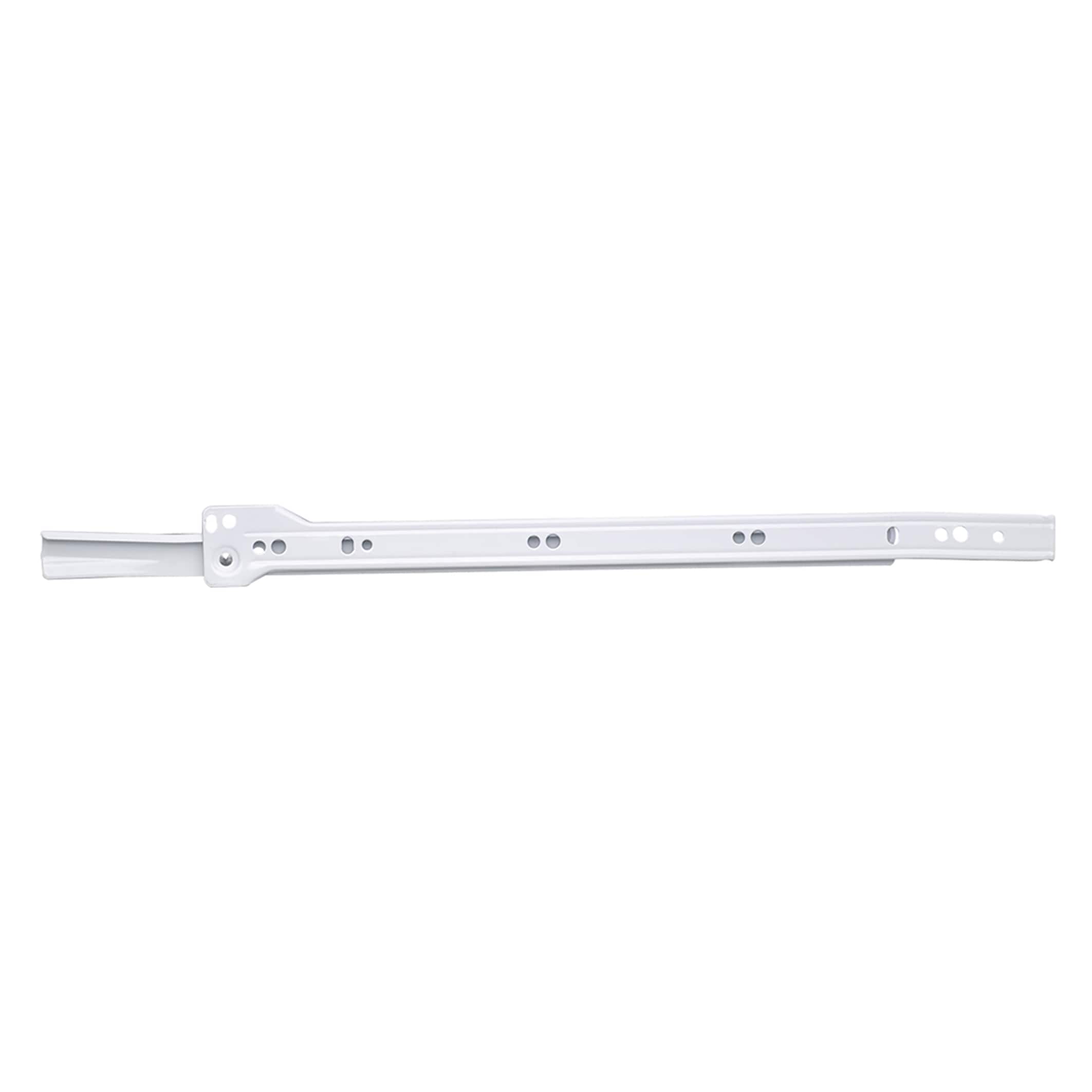 Hickory Hardware 18-in 3/4 extension Self-Closing Side Mount European 75-lb Load Capacity Heavy Duty White Drawer Slide 5 -Pair 10 -Pieces #P1750/18-W-5B