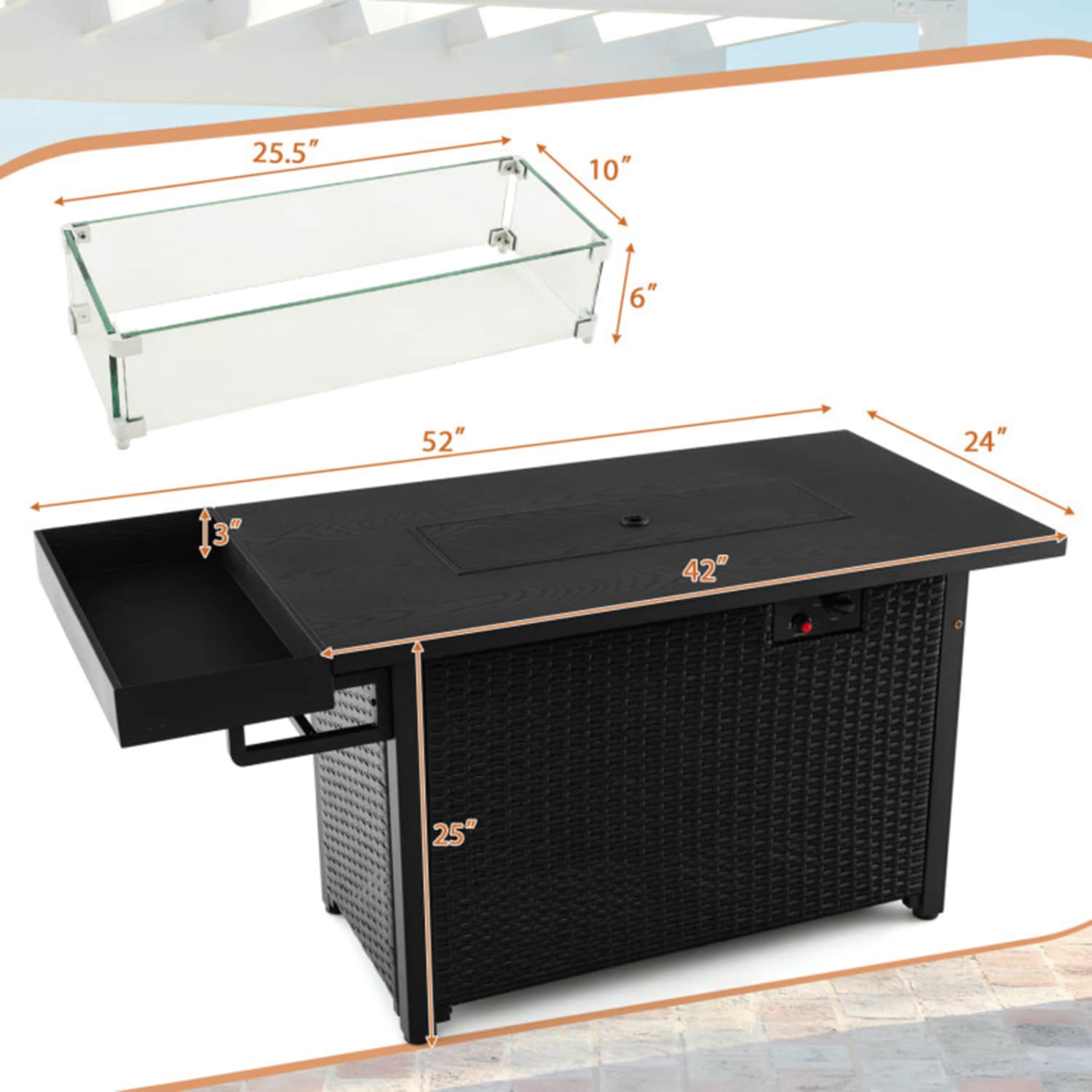 Mondawe MO-NP11327DK Outdoor-Gas-Firepits - View #10