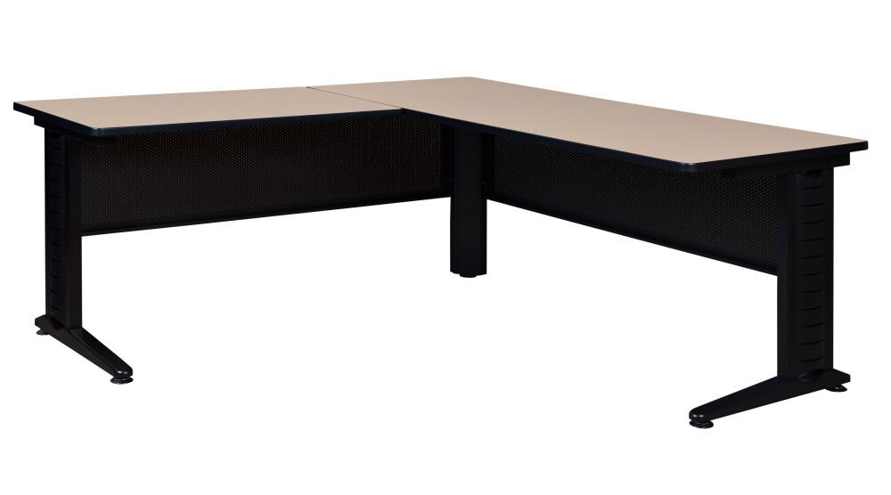 Regency MLDS723042BE Fusion 72-in White Modern/Contemporary L-shaped Desk