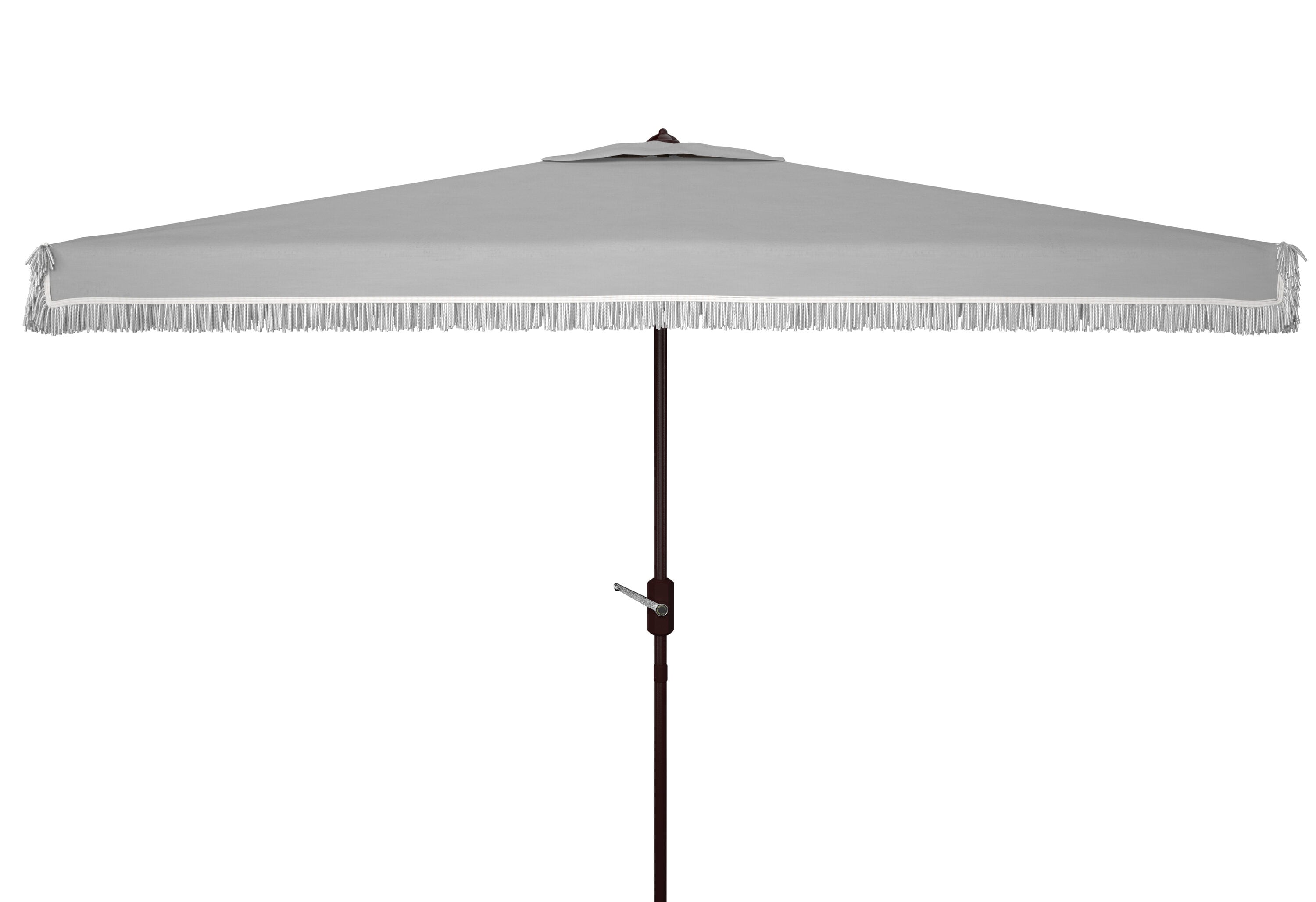 Safavieh PAT8308B 9.84-Feet Aluminum Gray Auto-tilt Market Patio Umbrella
