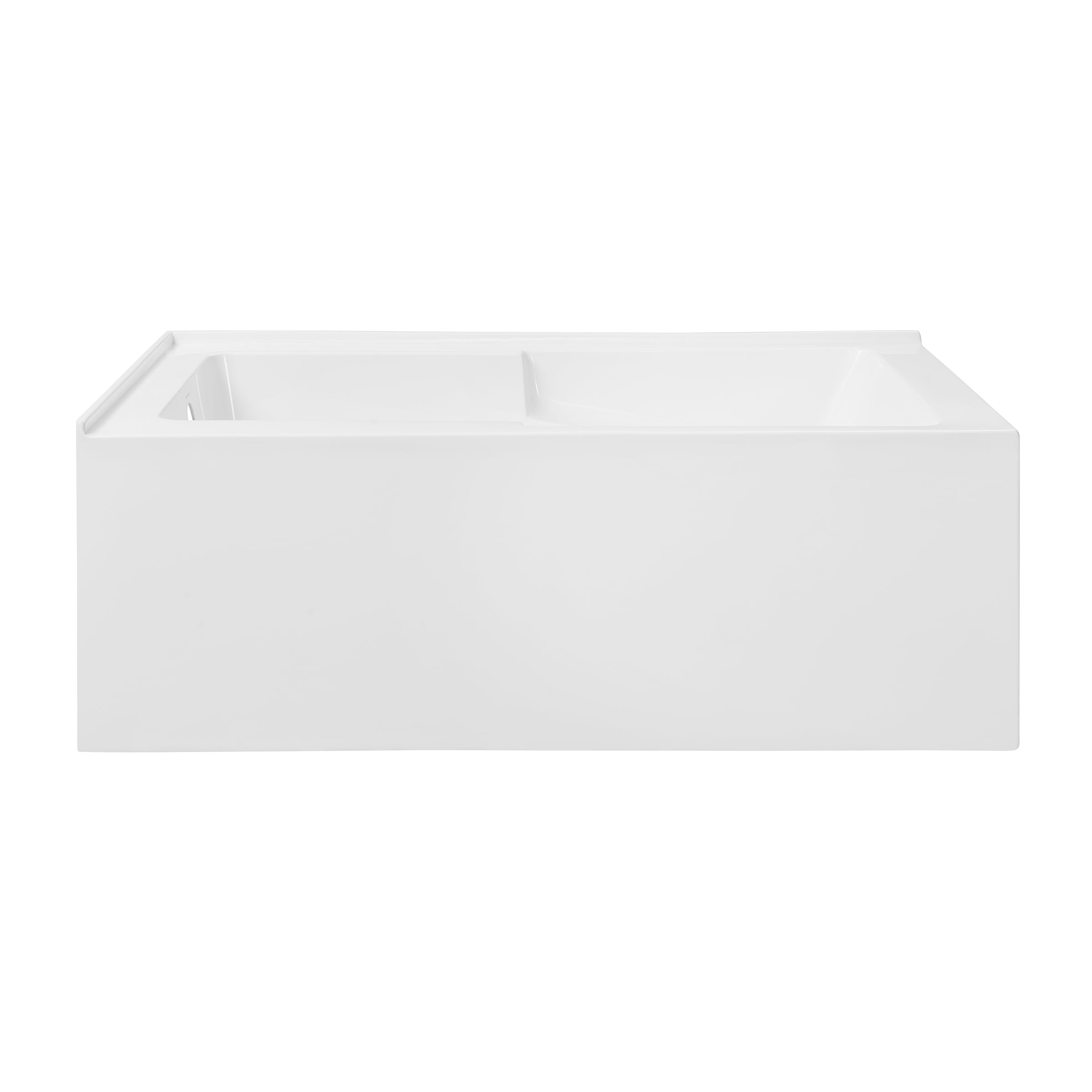 Swiss Madison SM-25-ABREI06WH Reims 60-in x 32-in Glossy White Acrylic Rectangular Alcove Soaking bathtub ( Left Drain )