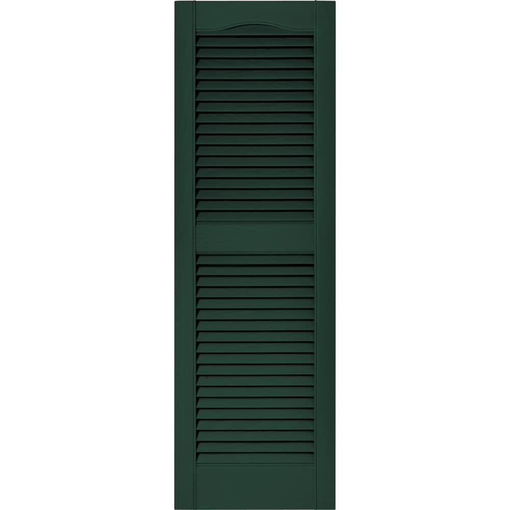 Vantage V1711448122 14.563-in W x 47.75-in H Midnight Green Exterior Shutters