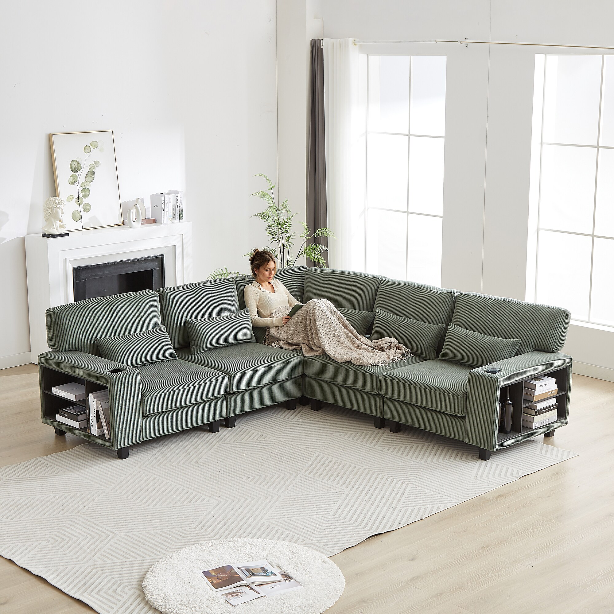 SINOFURN SYA020312GY Sofas-Loveseats - View #15