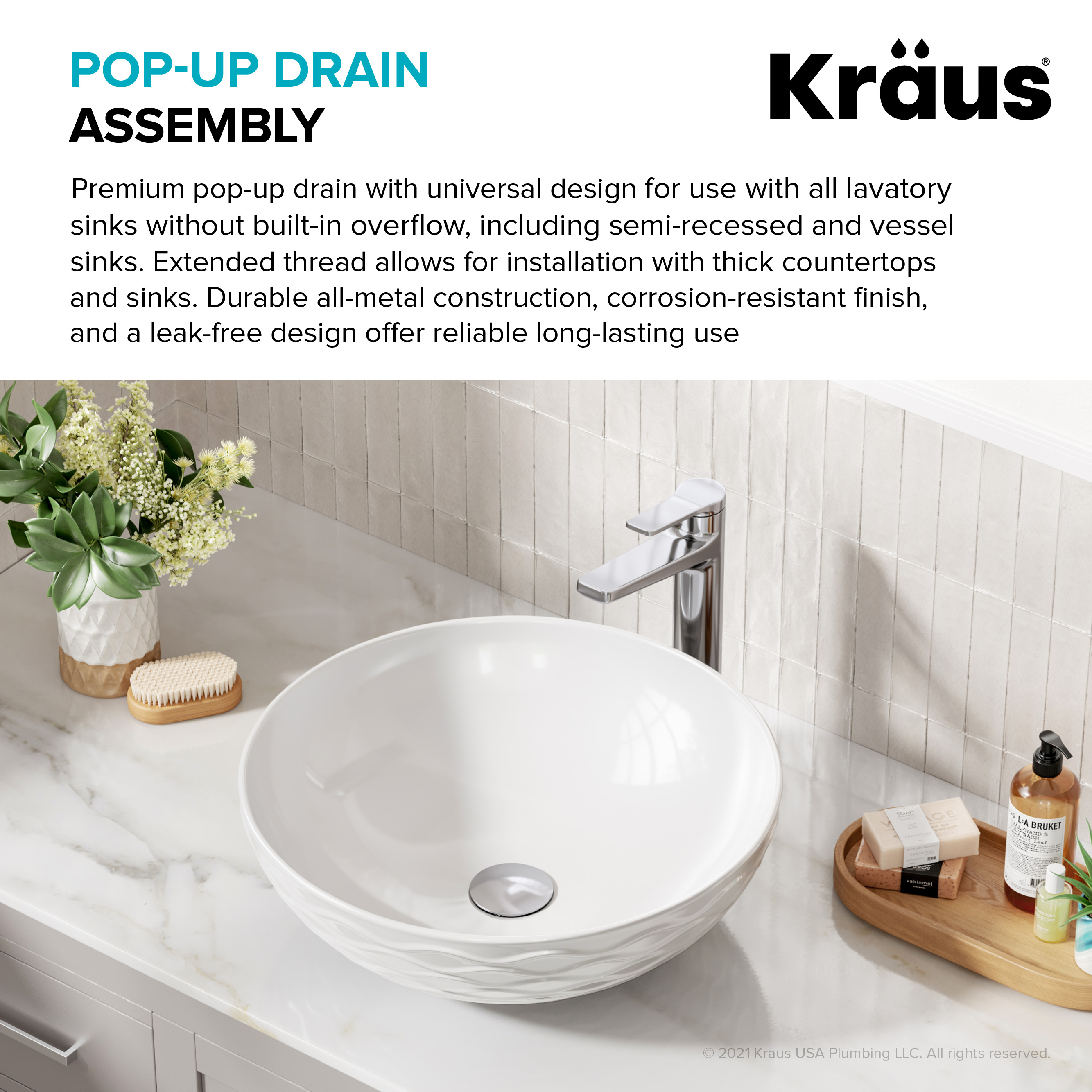 Kraus PU-L10CH Popup-Drains-Accessories - View #3
