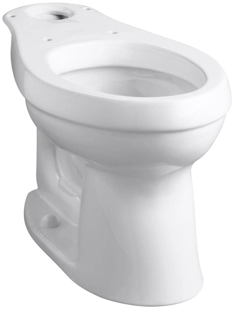 KOHLER 4309-0 Cimarron White Elongated Chair Height Toilet Bowl 12-in Rough-In