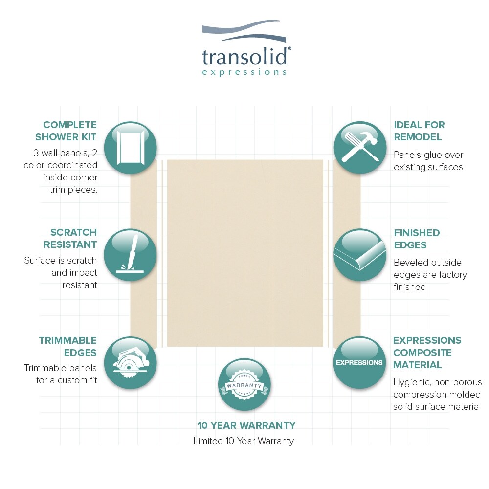 Transolid EWK603272-38 Shower-Wall-Surrounds - View #5