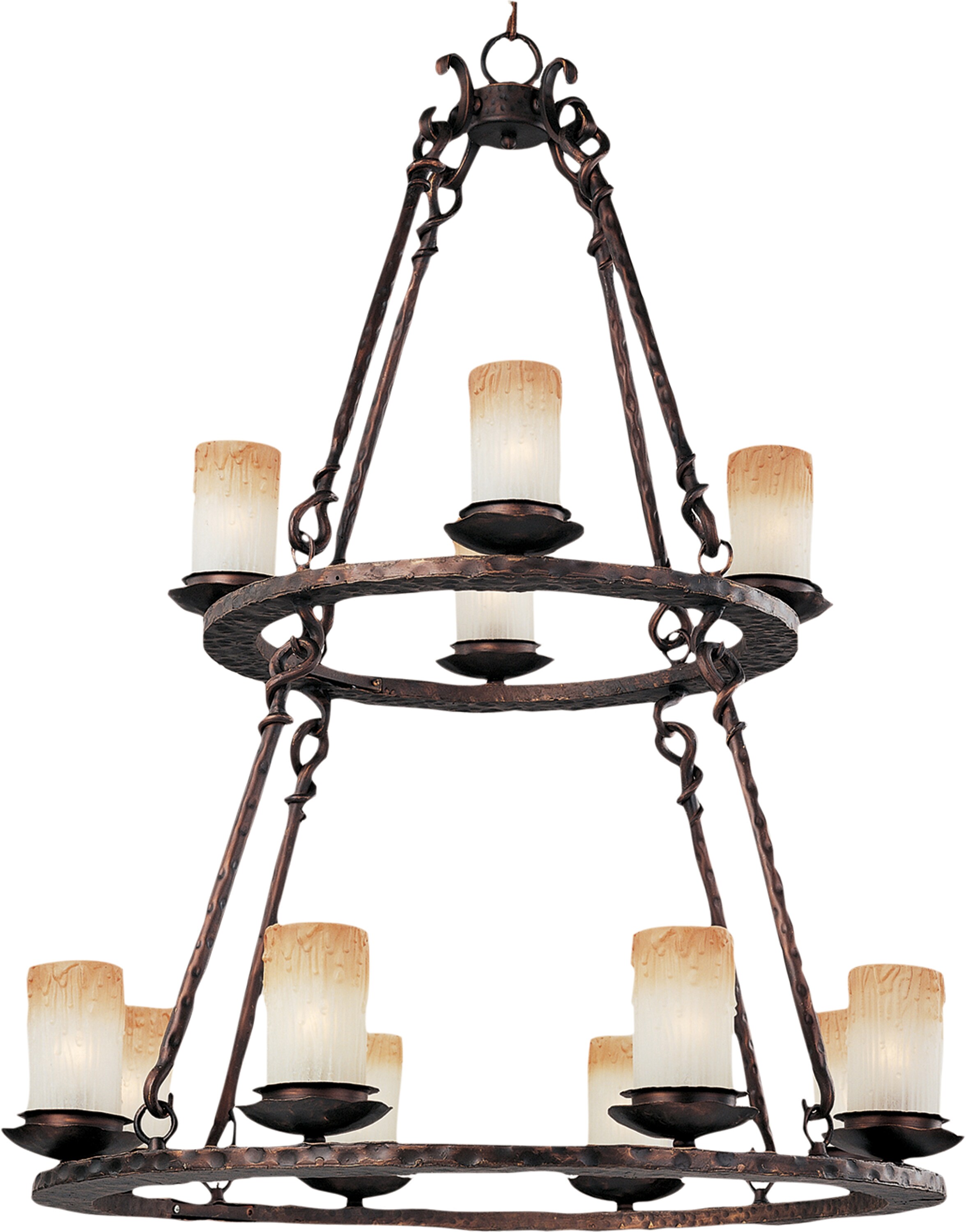 Maxim Lighting 10977WSOI Notre Dame 12-Light Oil Rubbed Bronze Traditional Chandelier