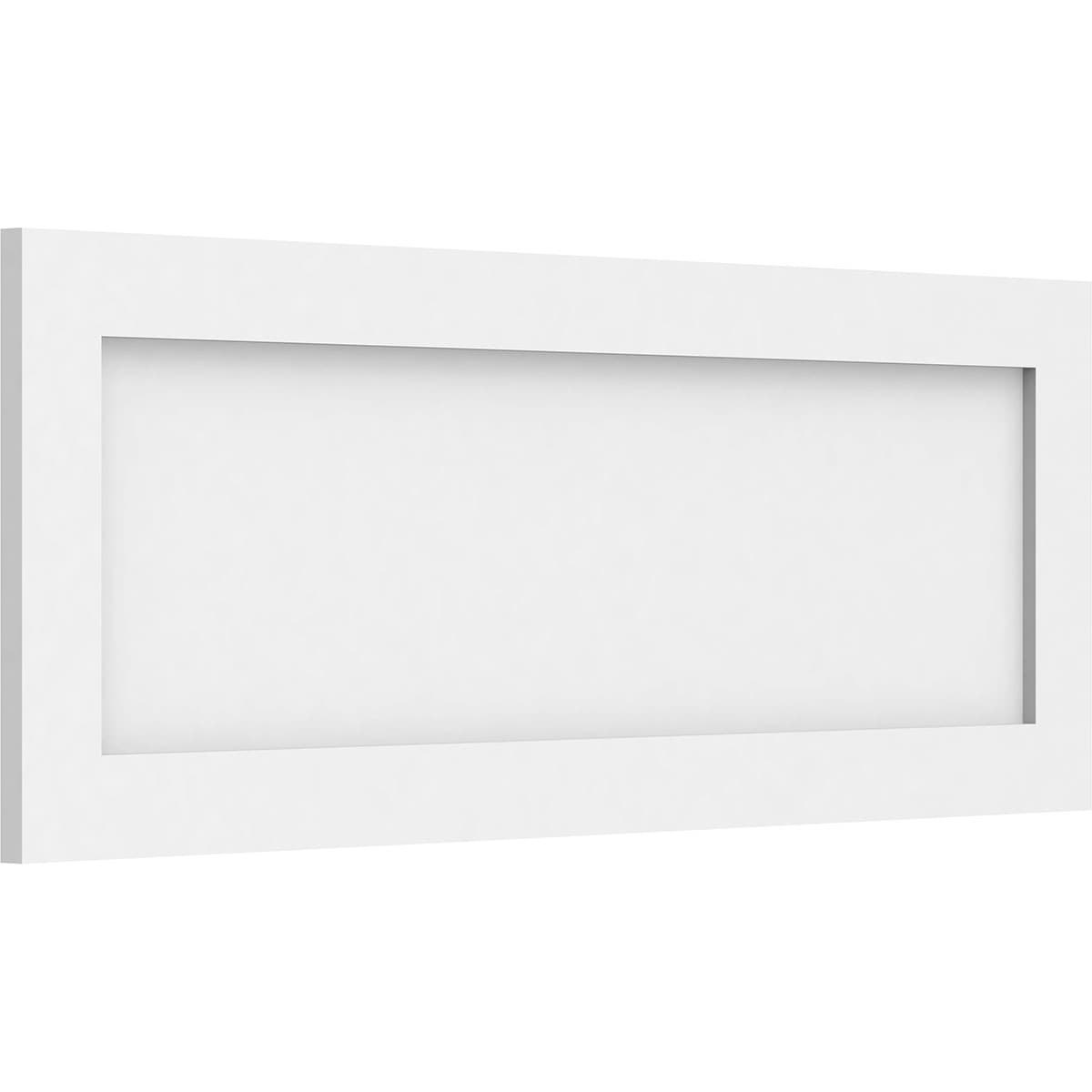 Ekena Millwork WALP32X12X062CNL 32-in x 12-in Smooth Paintable/Stainable White PVC Fretwork Wall Panel (