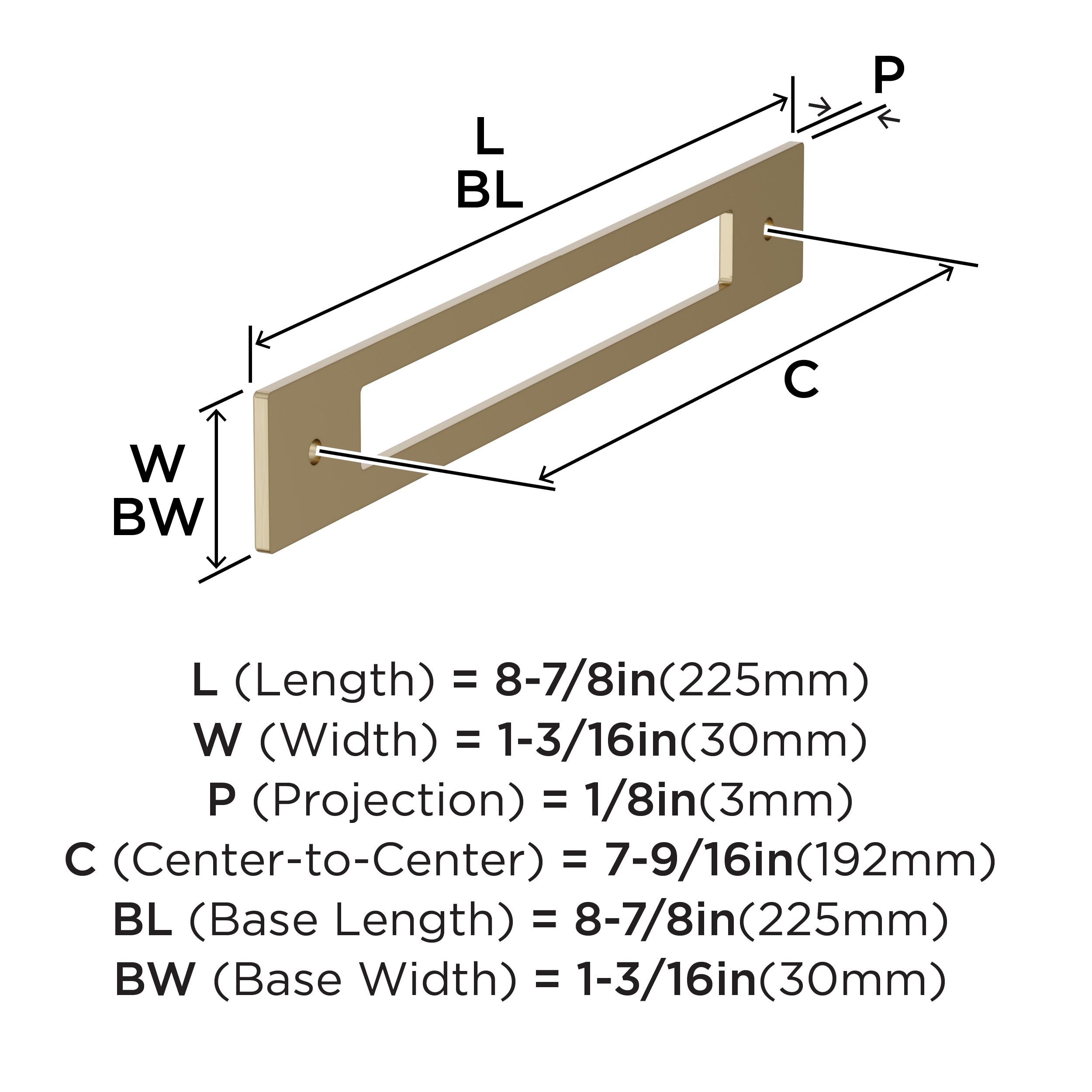 Amerock BP37785BBZ Drawer-Hardware - View #4