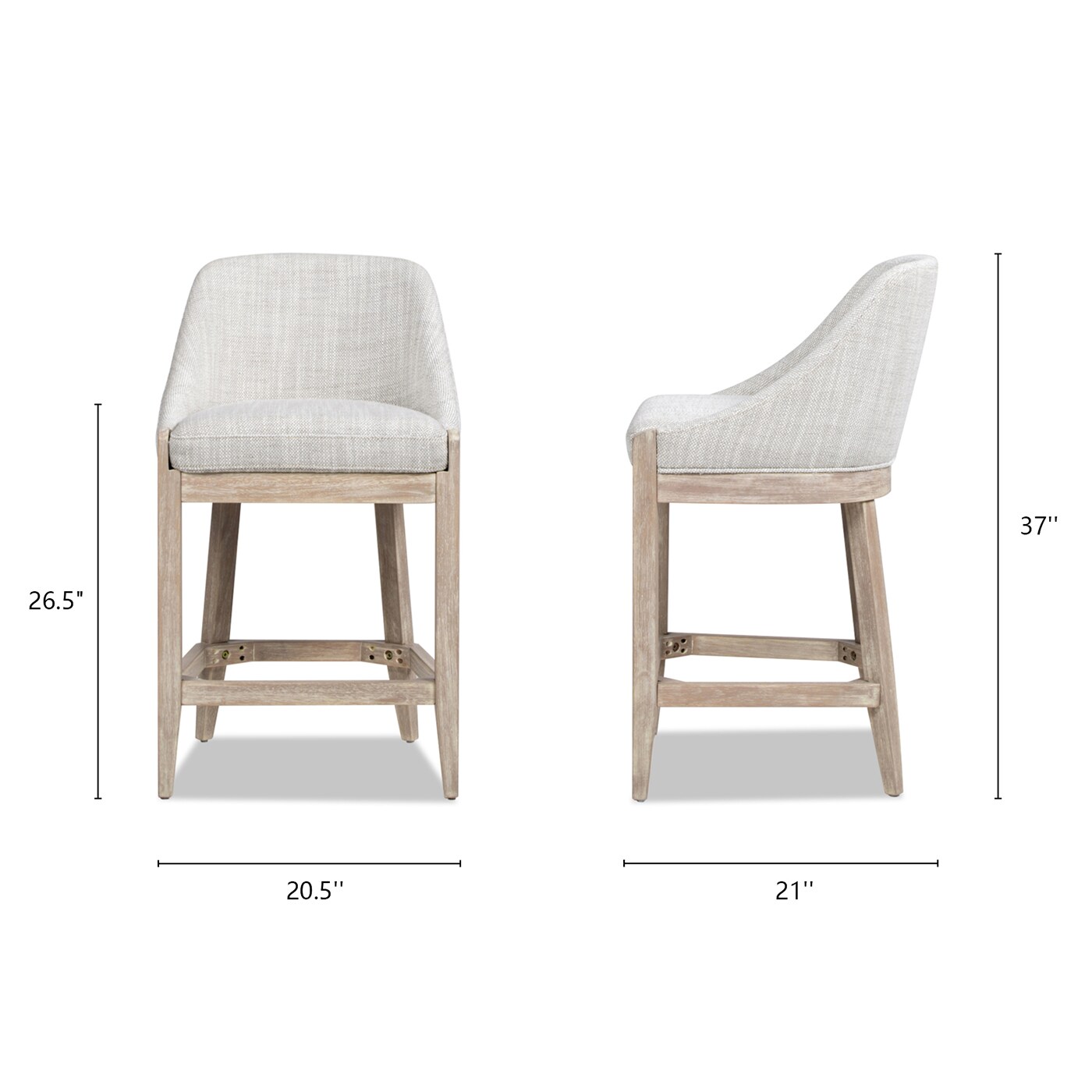 Jennifer Taylor Home LMWN-81381 stools - View #5