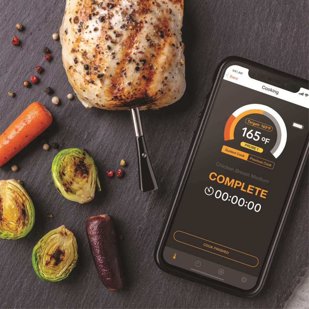 The MeatStick MeatStick 4 Series Rectangle Bluetooth Compatibility Grill  Thermometer in the Grill Thermometers department at