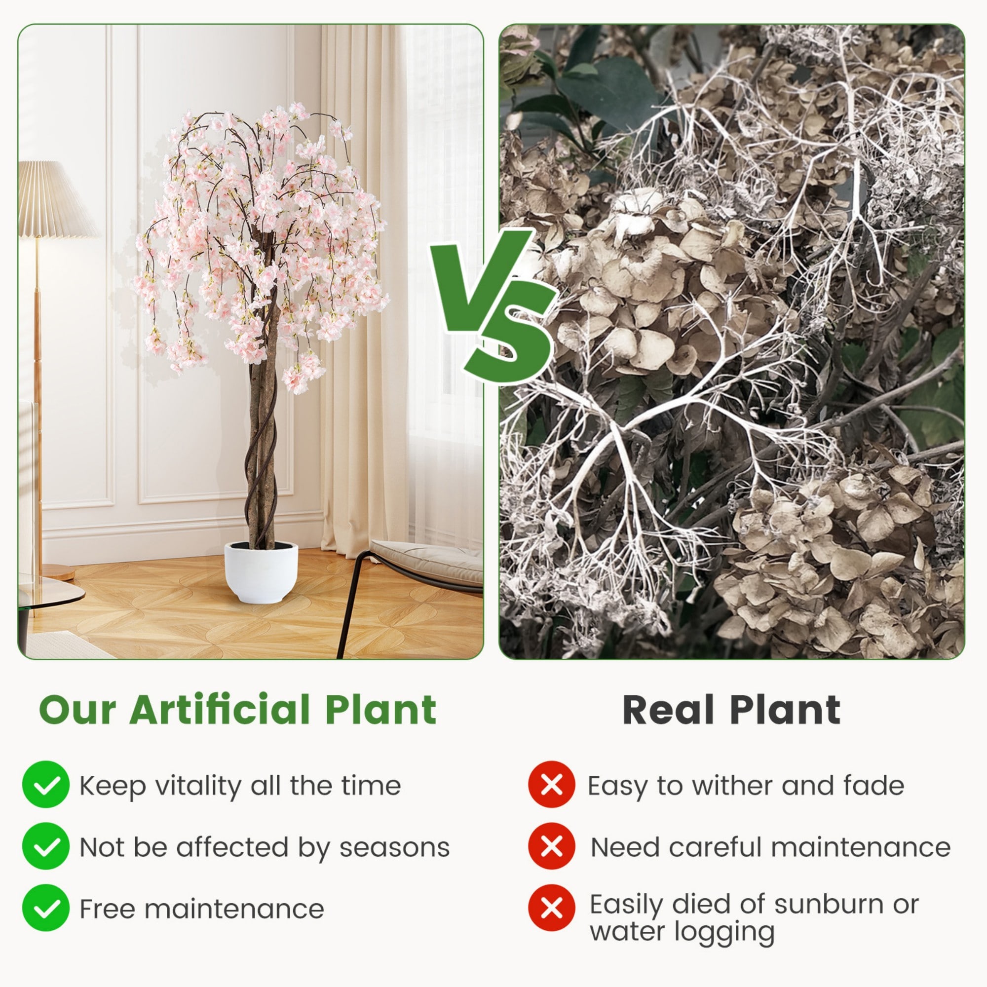 Poinic CWZH10356WH-1 Artificial-Plants-Trees - View #6