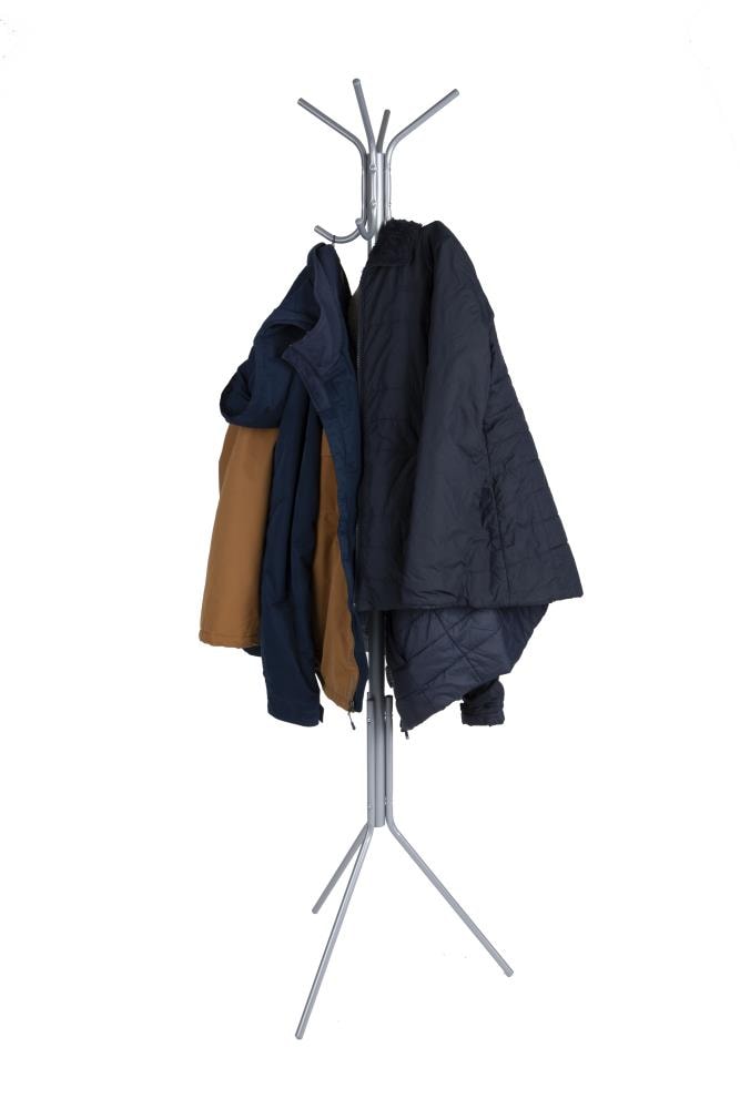 Mind Reader Standing Metal Coat Rack Hat Hanger 11-Hook Black Coat Stand  with Umbrella Stand in the Coat Racks & Stands department at