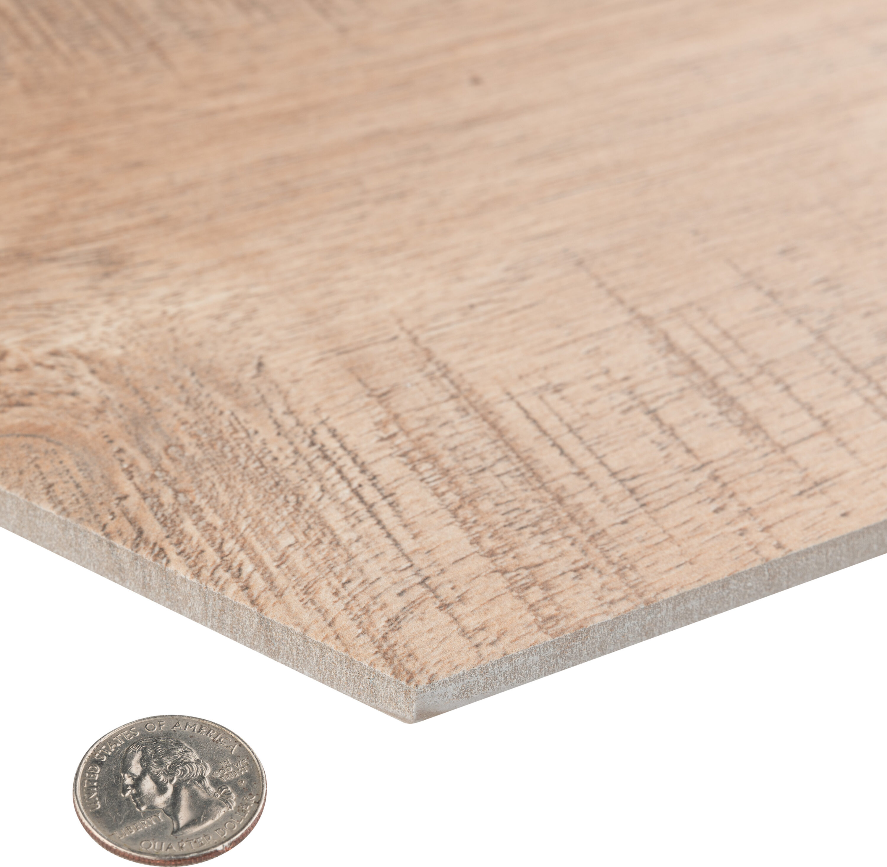 Sawnwood Brown Hexagon Porcelain Wood Look Tile