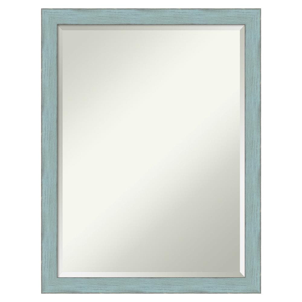 Amanti Art DSW4051810 Sky 20.25-Inches x 26.25-Inches Framed Rectangle Bathroom Vanity Mirror ( Rustic Blue )