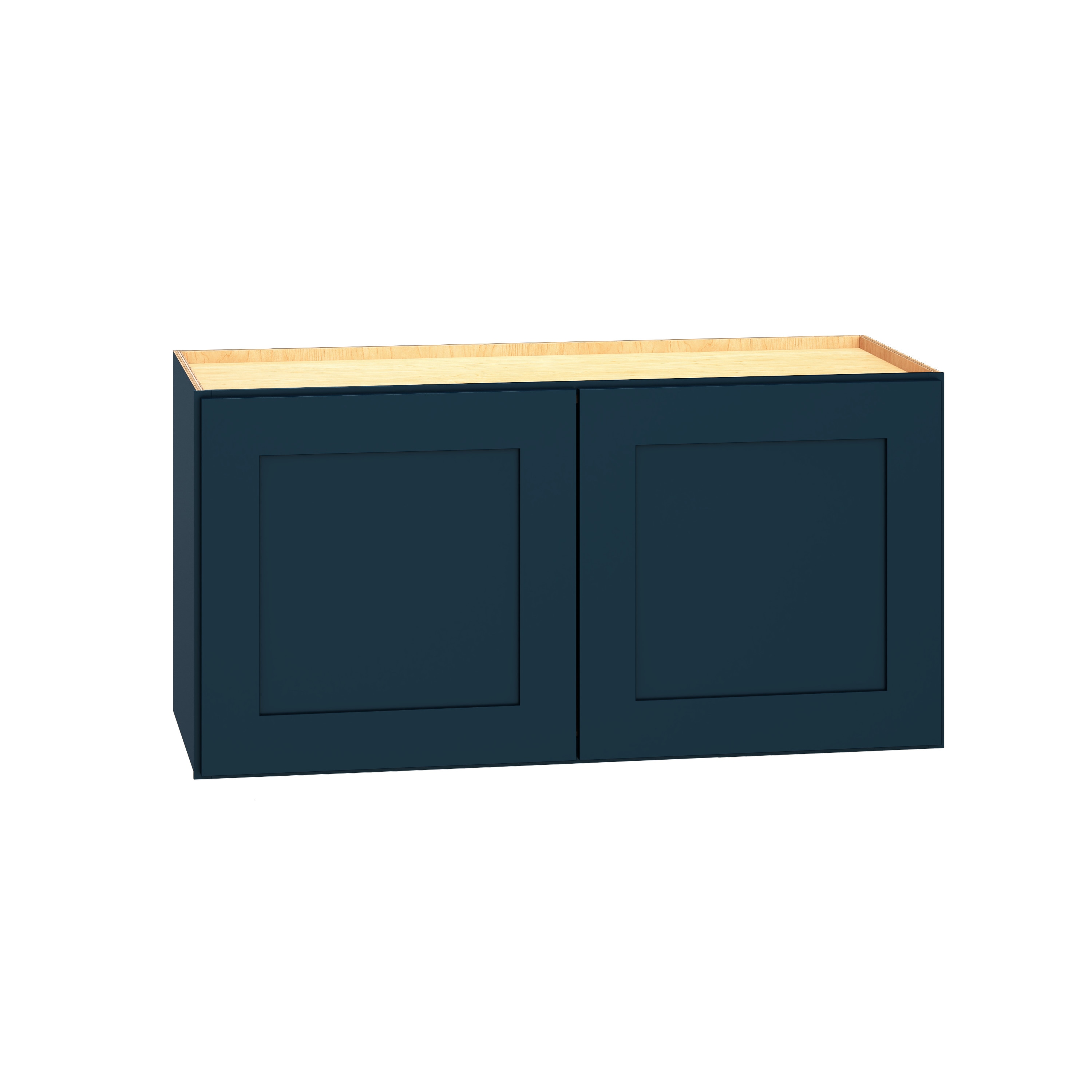 Diamond Express 330 W3015 Jamestown 30-in W x 15-in H x 12-in D Regatta Blue Wall Fully assembled Plywood Cabinet (Recessed Panel Shaker)