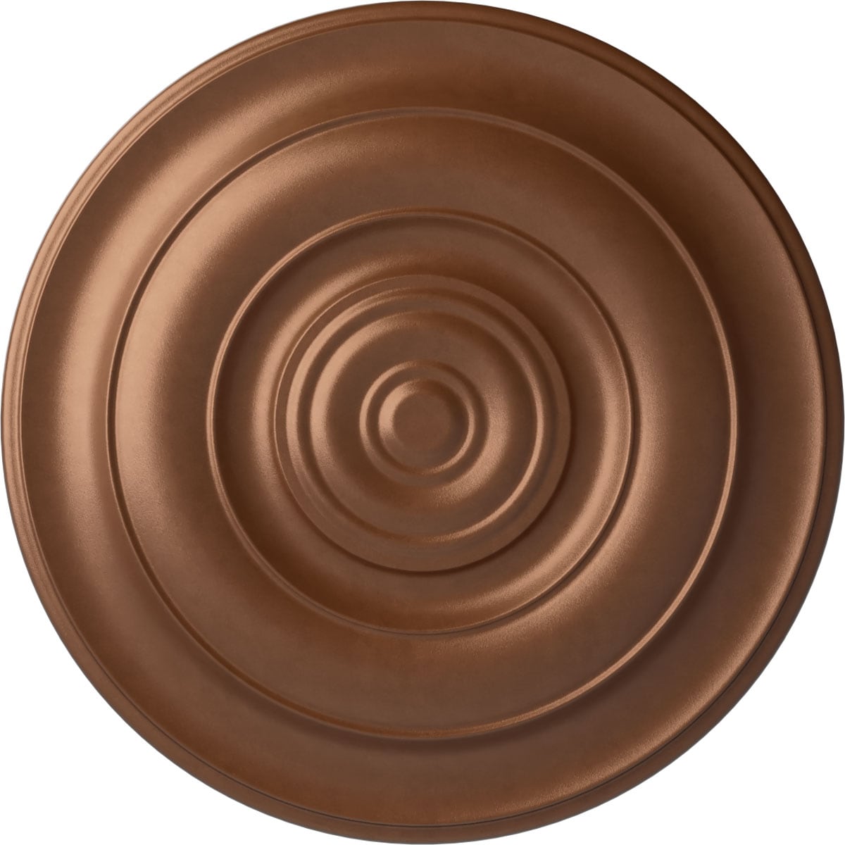 Ekena Millwork CM18NIPOS Niobe 18-in W x 18-in L Painted Polished Copper Polyurethane Whole Ceiling Medallion