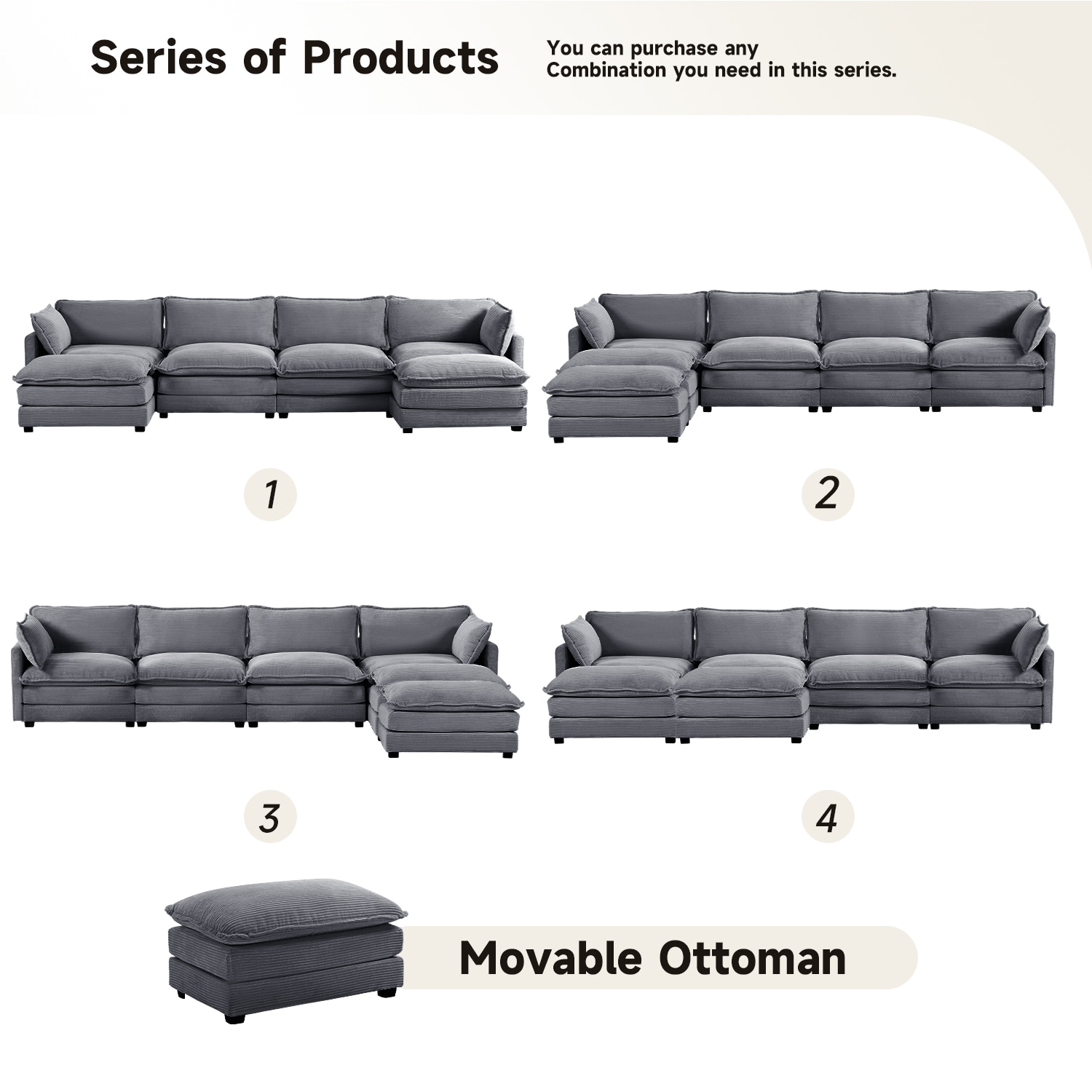 JEAREY JE-DXRZJSF-YW Sofas-Loveseats - View #5