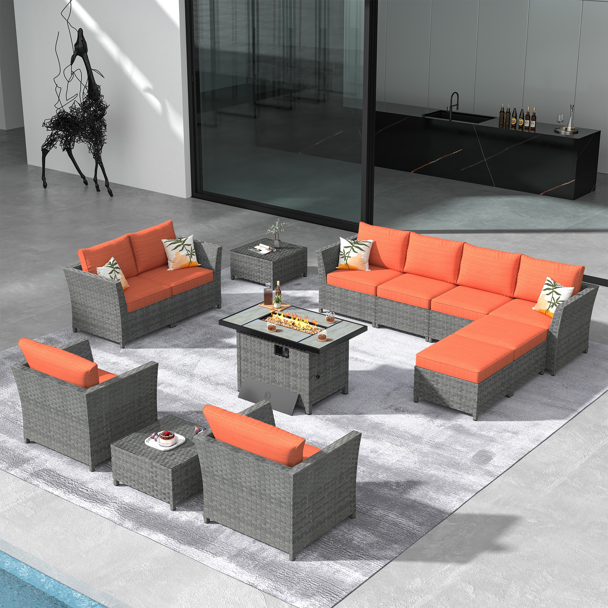 XIZZI XXIBRS805-12CFP Patio-Conversation-Sets - View #2