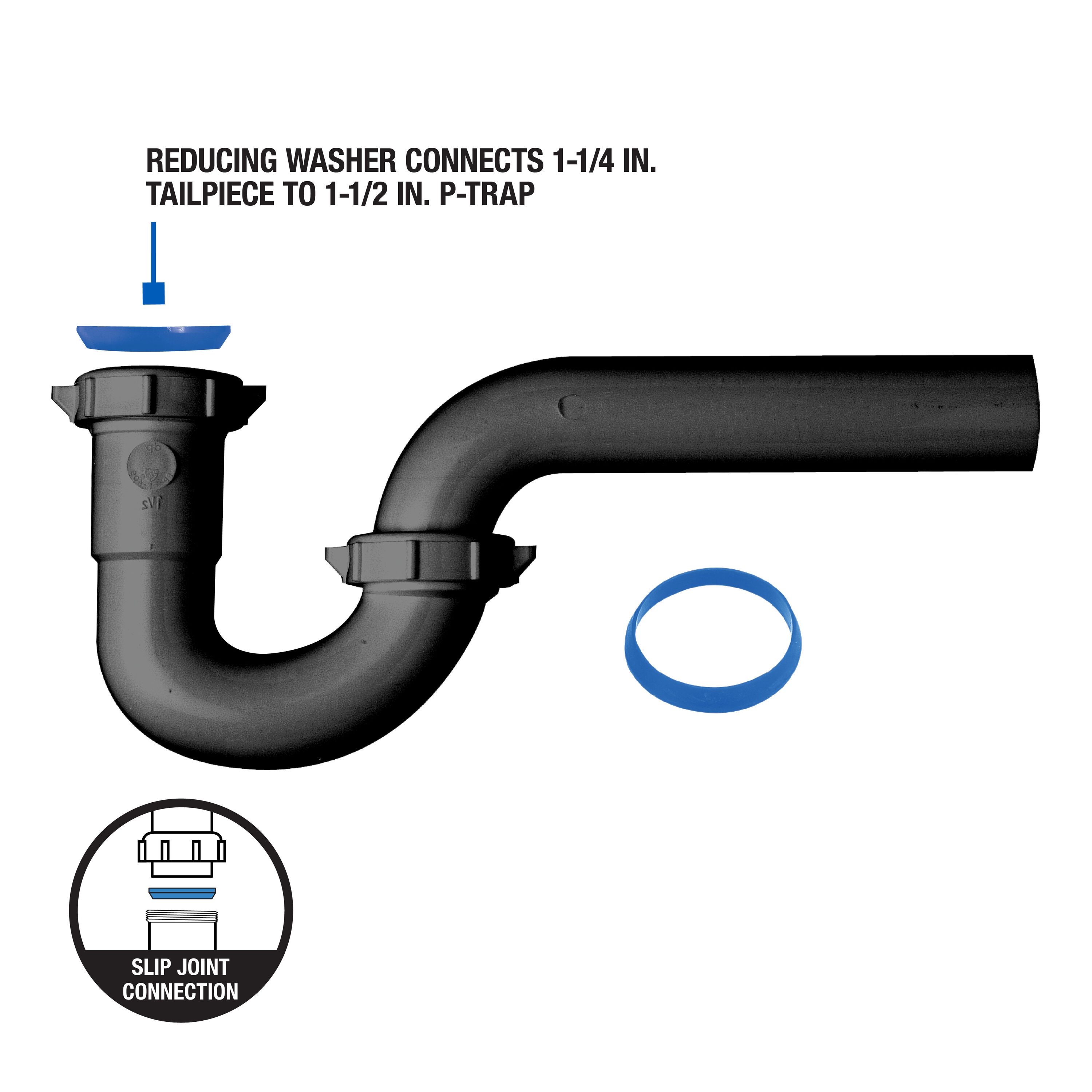 Dearborn 1000000623 1-1/2-in Plastic P-trap
