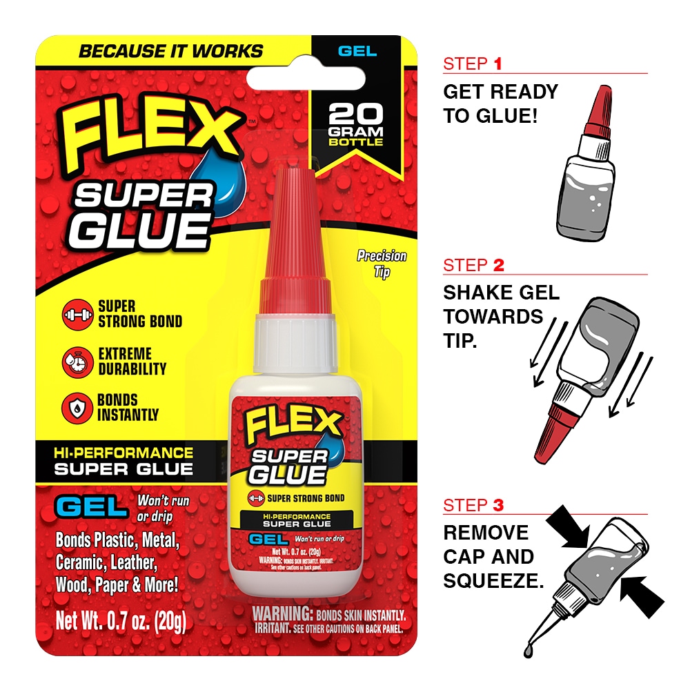 New 2 Pack SUPER GLUE Strong Bond Adhesive Plastic Glass Wood Rubber Metal  10g