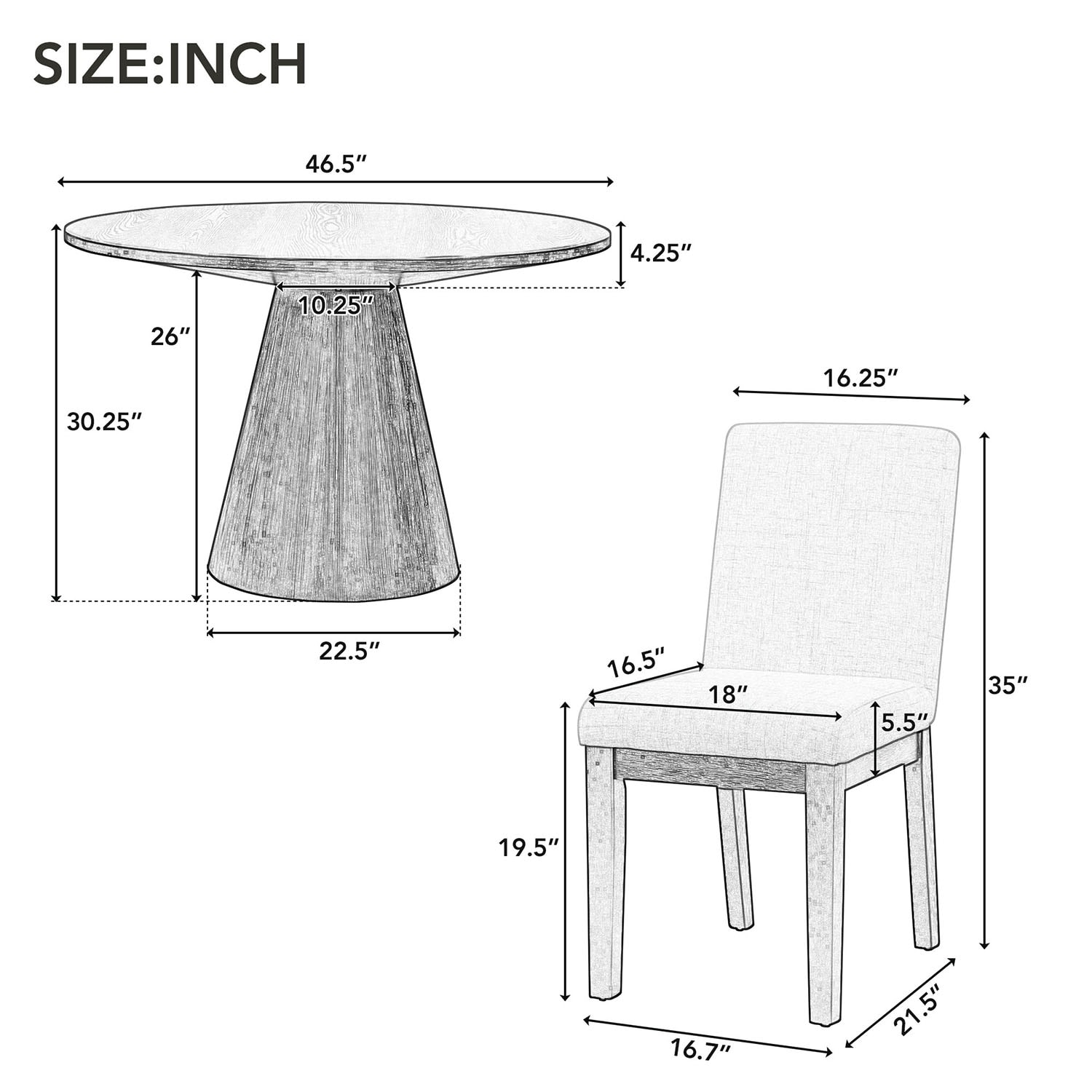 SINOFURN SYA010266WT Dining-Sets - View #8