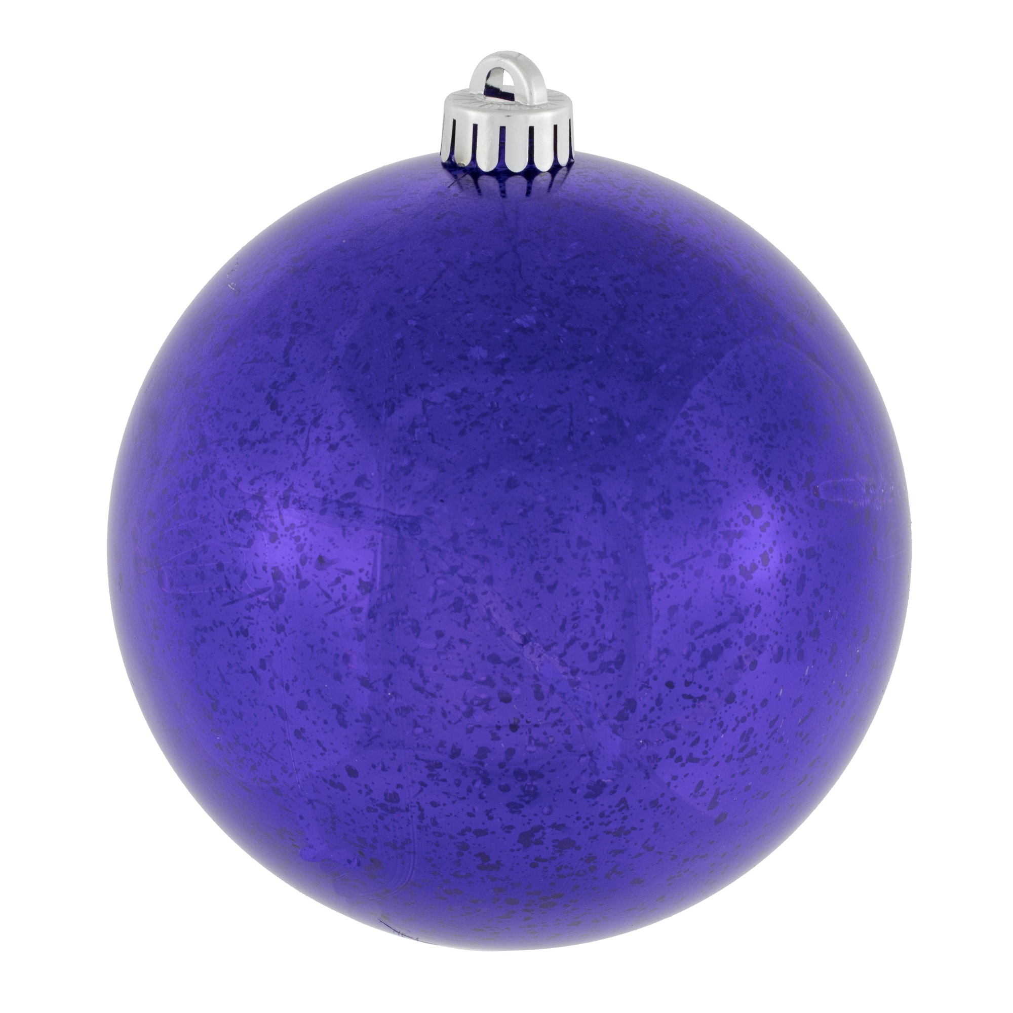 Vickerman 4 -Pack Purple Ball Standard Indoor Shatterproof Ornament set
