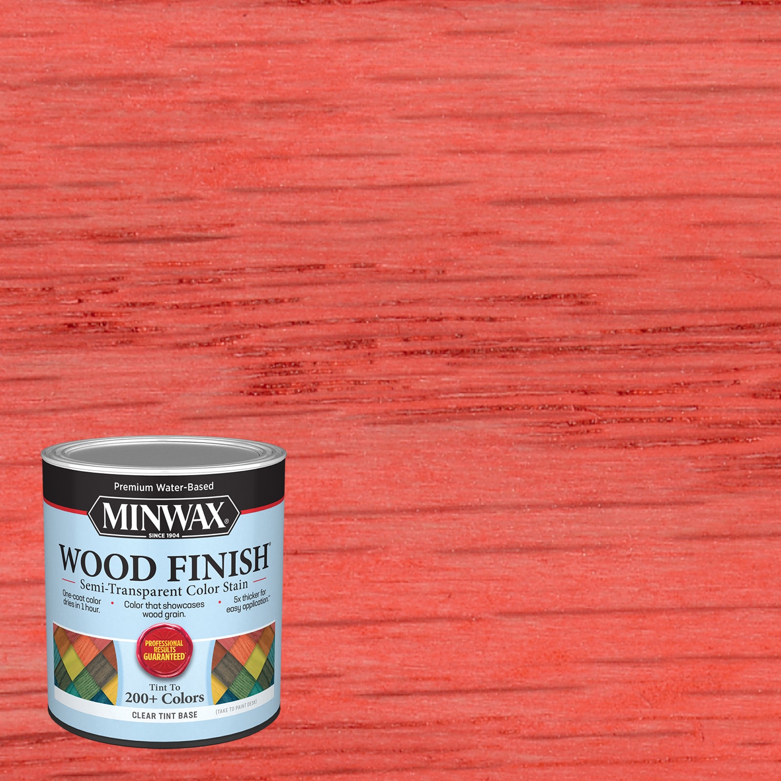 Minwax MW1138-1658612 Wood Finish Water-based Poppy MW1138 Semi-transparent Interior Stain ( 1-quart )
