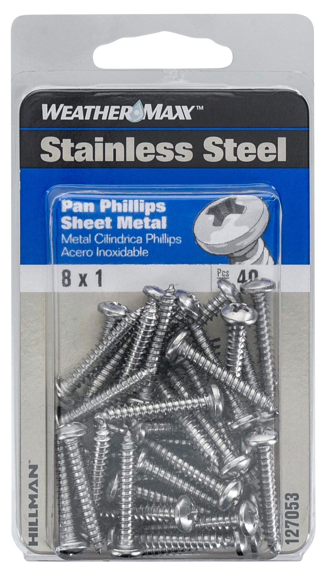 Hillman #8 x 1-in Phillips-Drive Sheet Metal Screws (40-Count) in the  Specialty Screws department at
