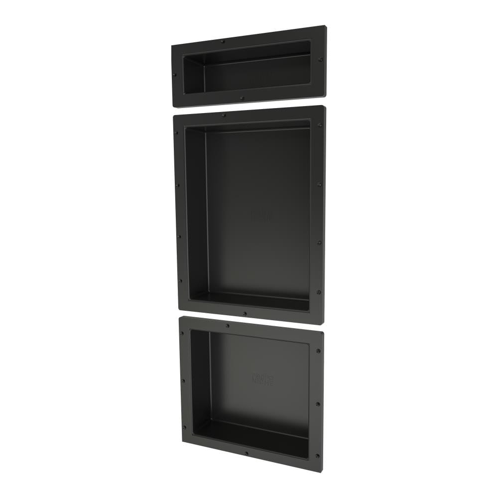 Tile Redi RNT166S-20-14 Niche Recessed Triple Shower Wall Shelf, 16-in W x 40-in H x 4-in D