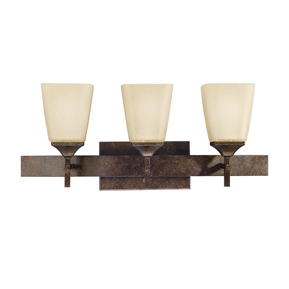 Kichler 5316MBZ Souldern 3-Light Marbled Bronze Transitional Vanity Light