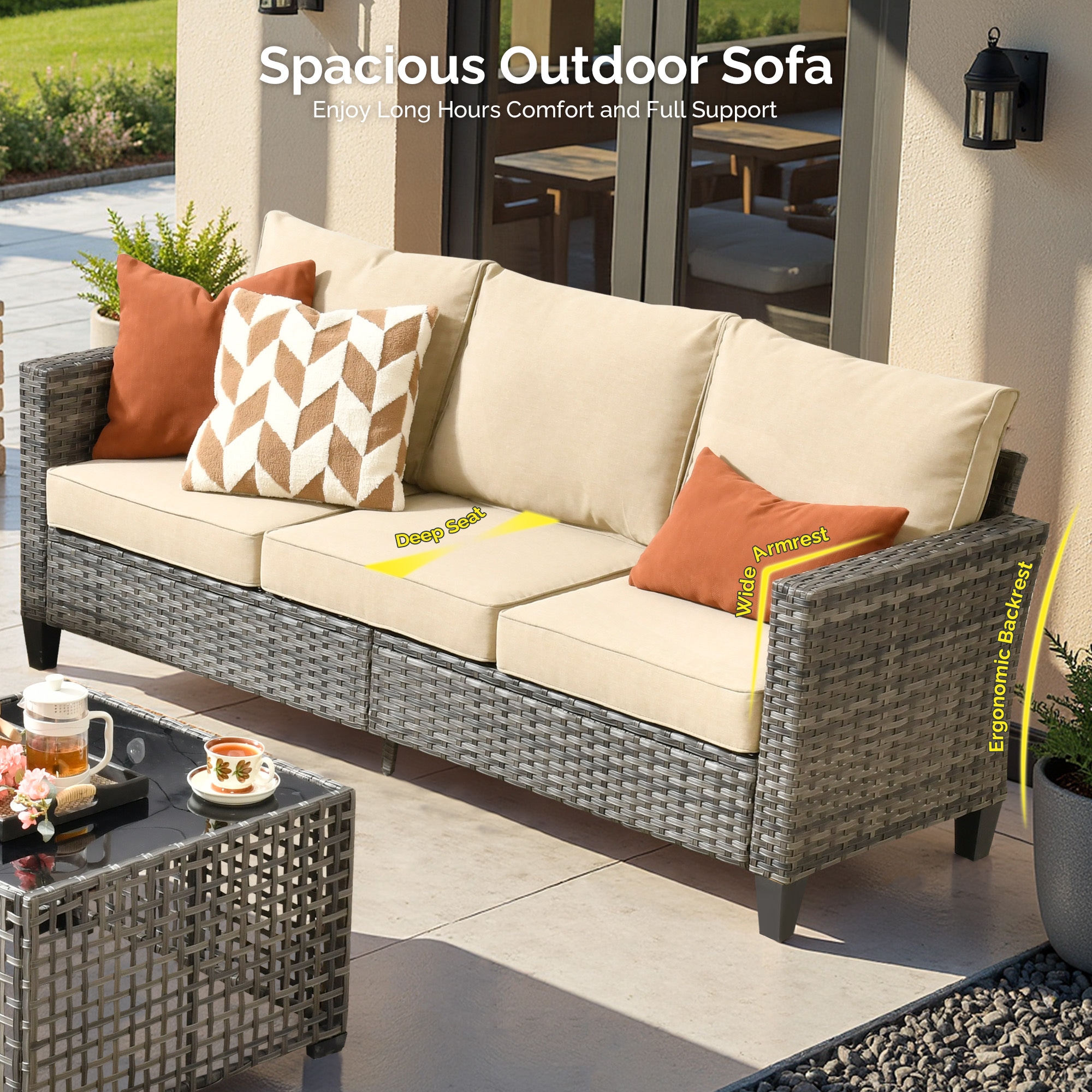 Caodoc L5-CFP03-GRS606 Patio-Sofas-Daybeds - View #2