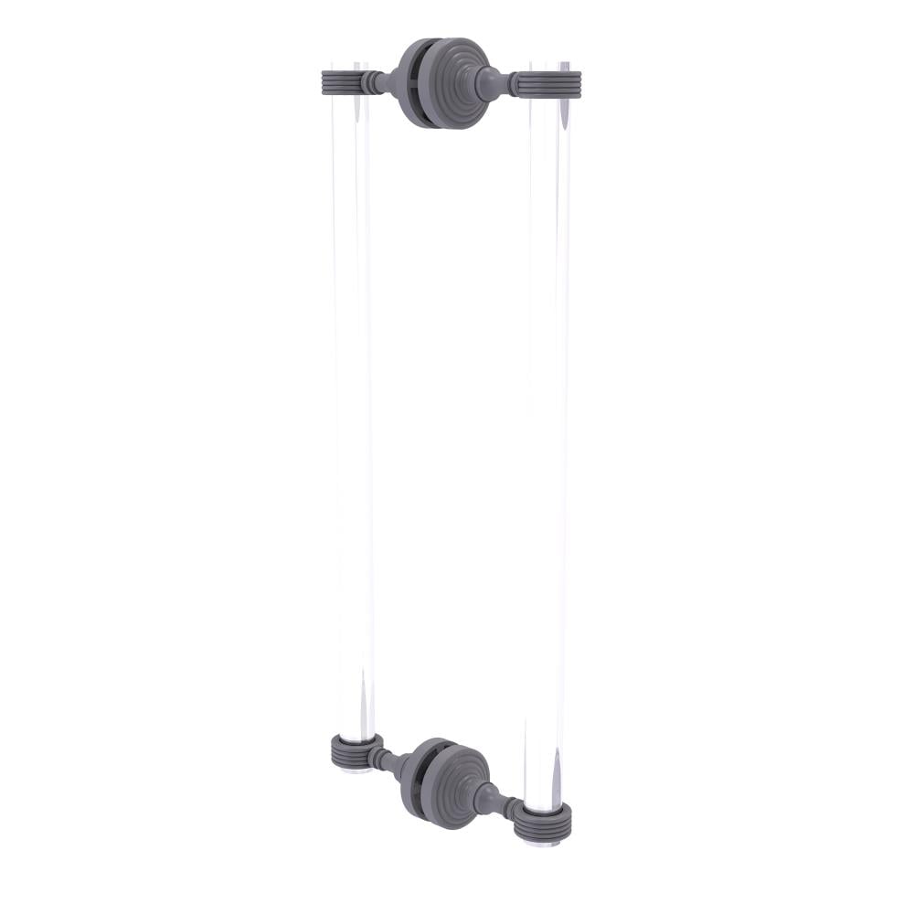 Allied Brass PG-406G-18BB-GYM Gray 18-Inches Hinged shower door Handle