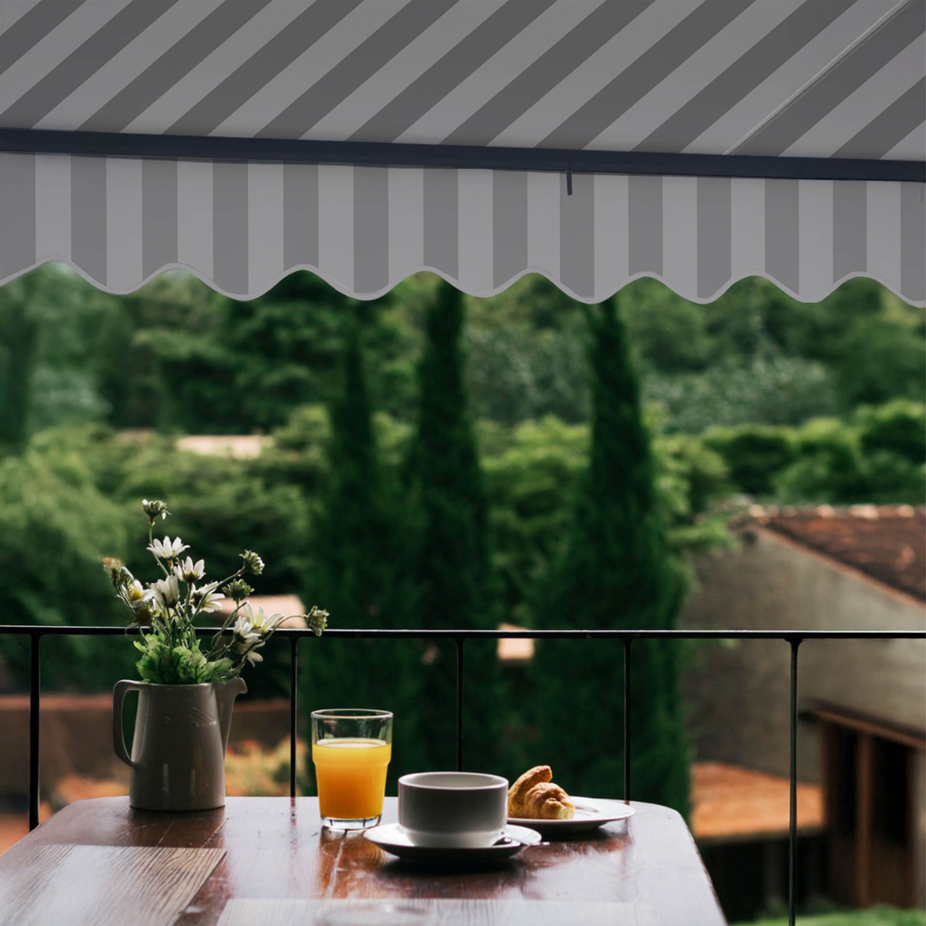 ALEKO ABM12X10GREYWHT-LO awnings - View #5