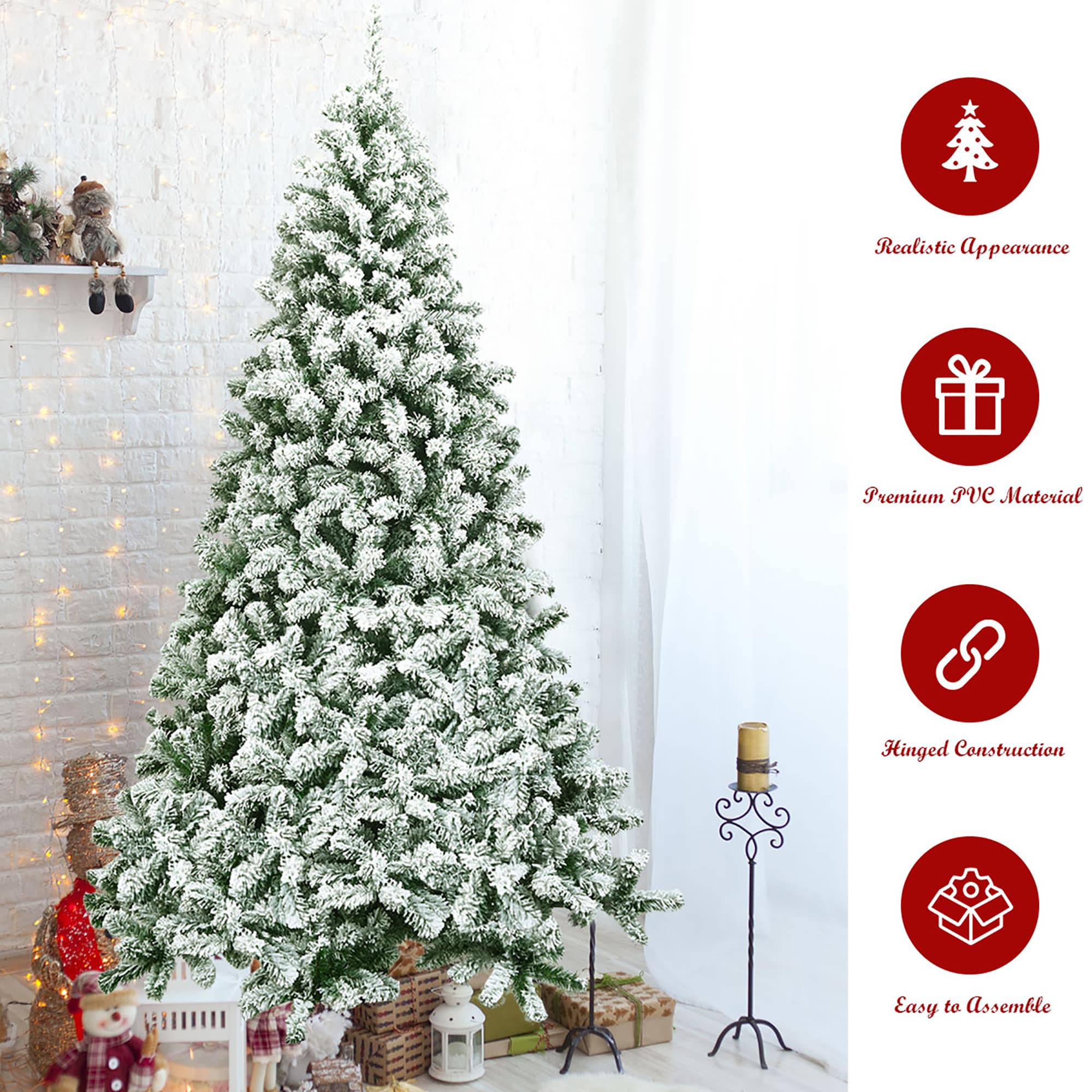 Costway CM22867 Artificial-Christmas-Trees - View #4