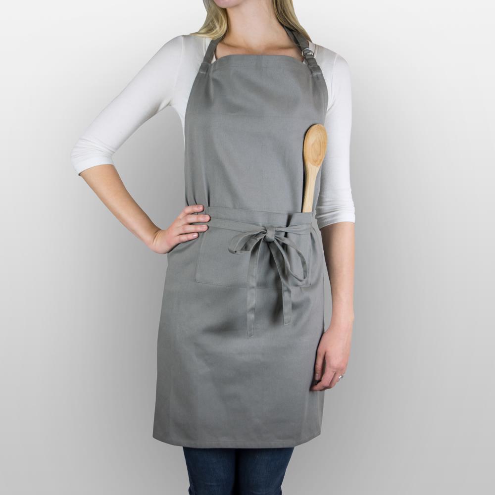 DII Gray Cotton Grilling Apron in the Grilling Apparel department at ...