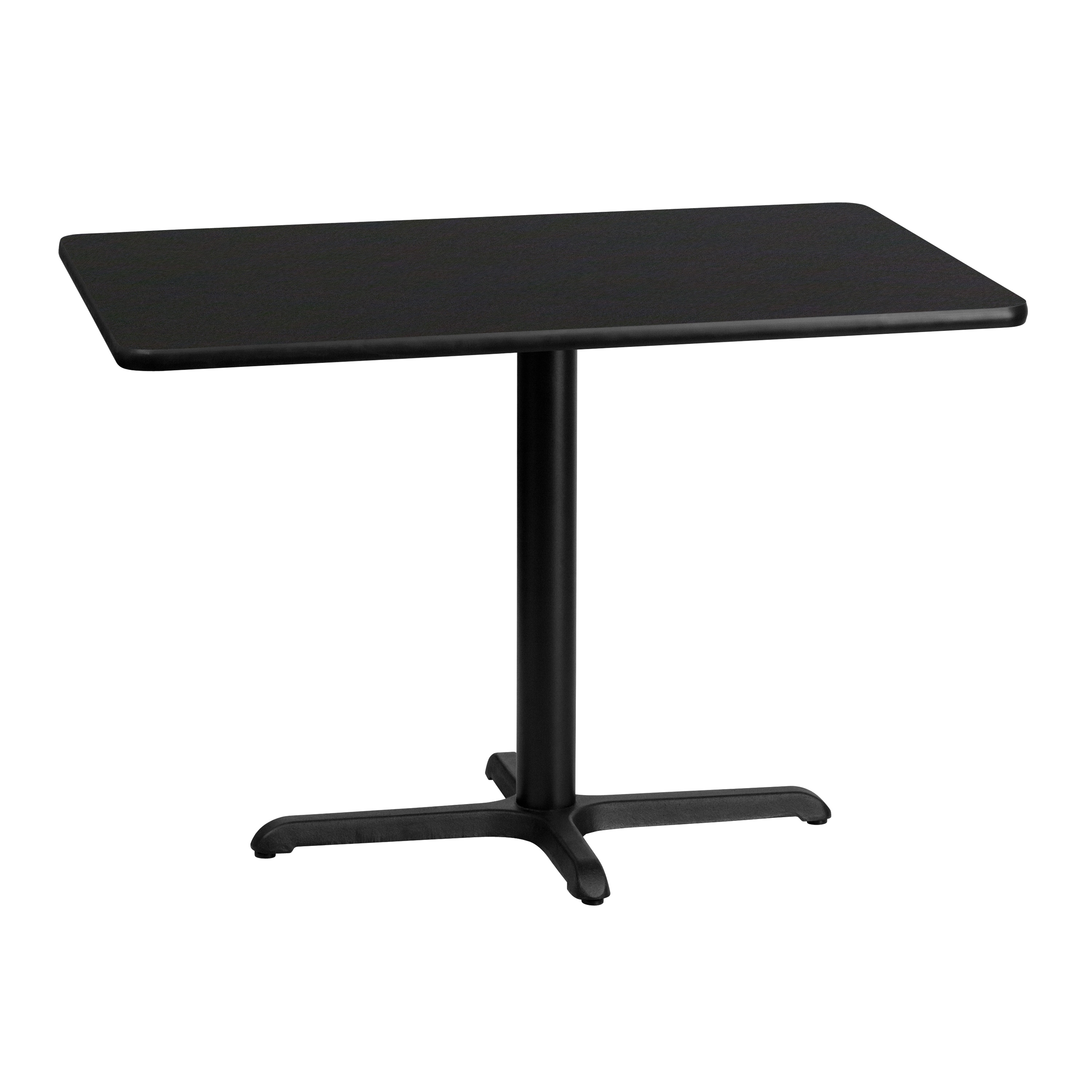 Flash Furniture 889142006152 Black Contemporary/Modern Dining Table, Wood veneer with Black Metal 42-in L x 31.13-in H