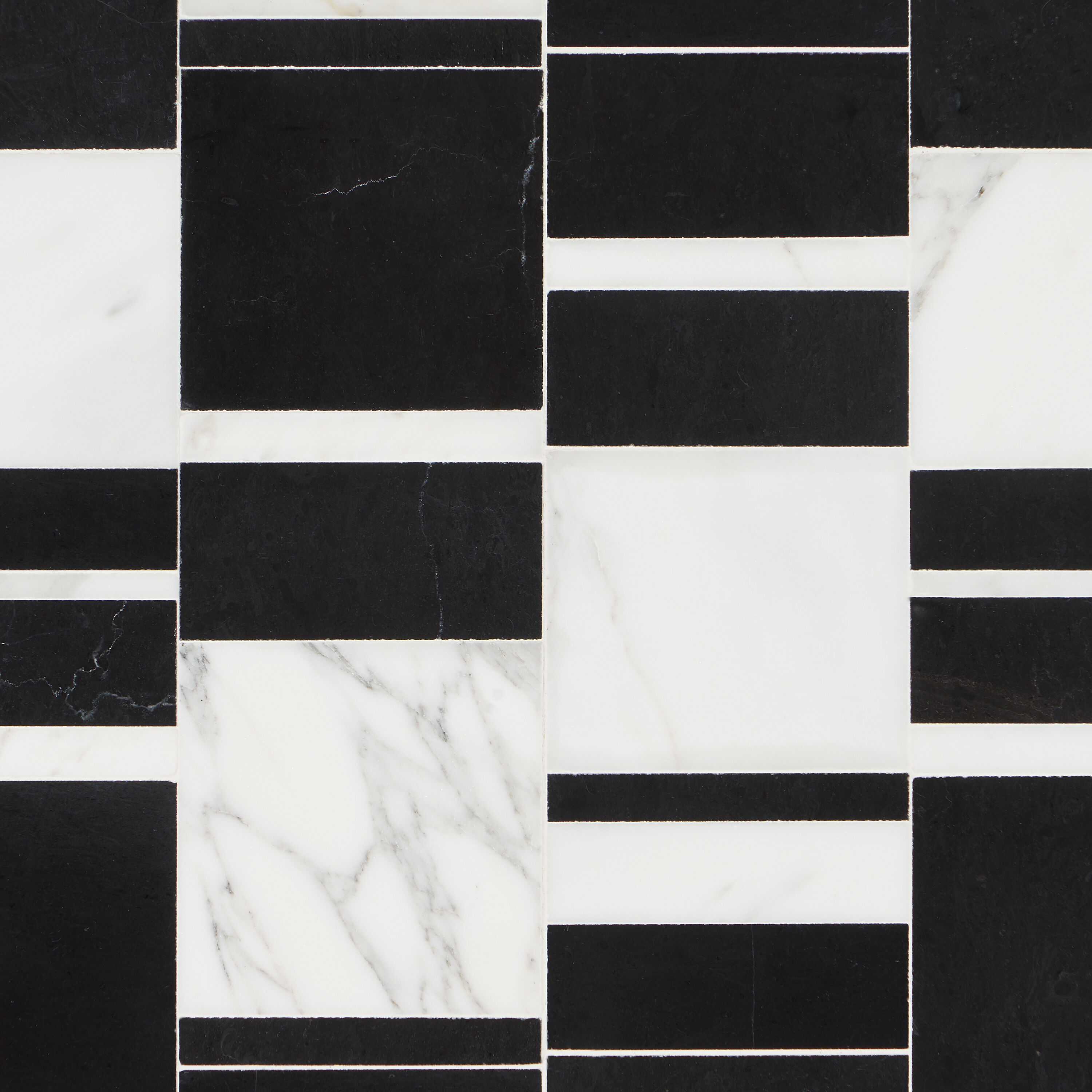 Black and white Mixed pattern Tile at Lowes.com