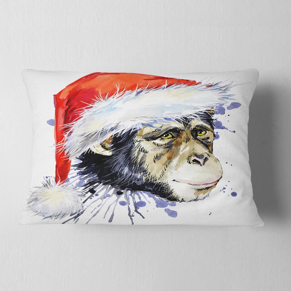 Designart CU6065-12-20 12-in x 20-in Red Indoor Decorative Pillow