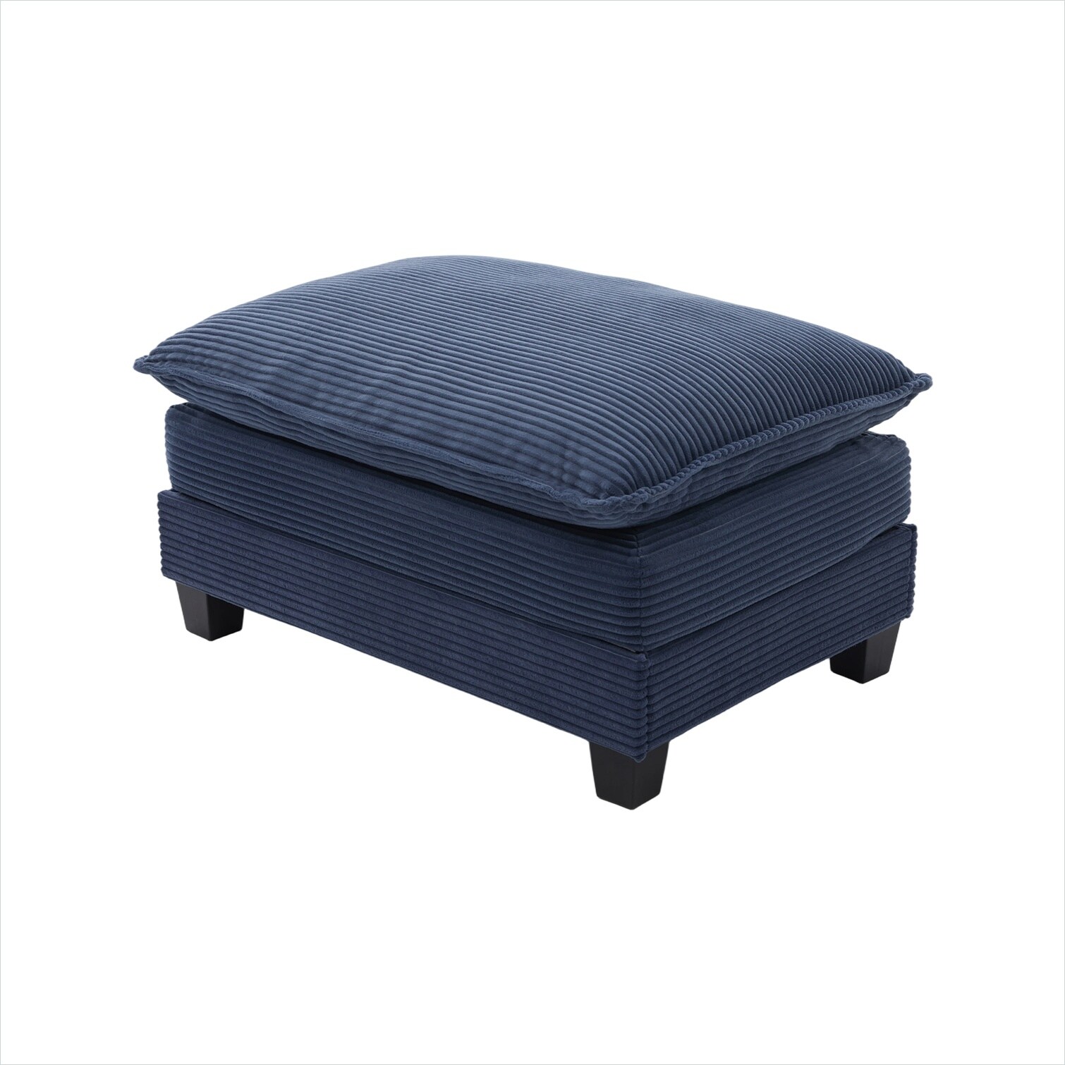 Naturefalls Deep Blue Corduroy Oversized Modular Sectional Sofa