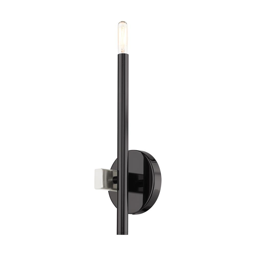 Denmark Black Chrome Slim 1-Light ADA Sconce
